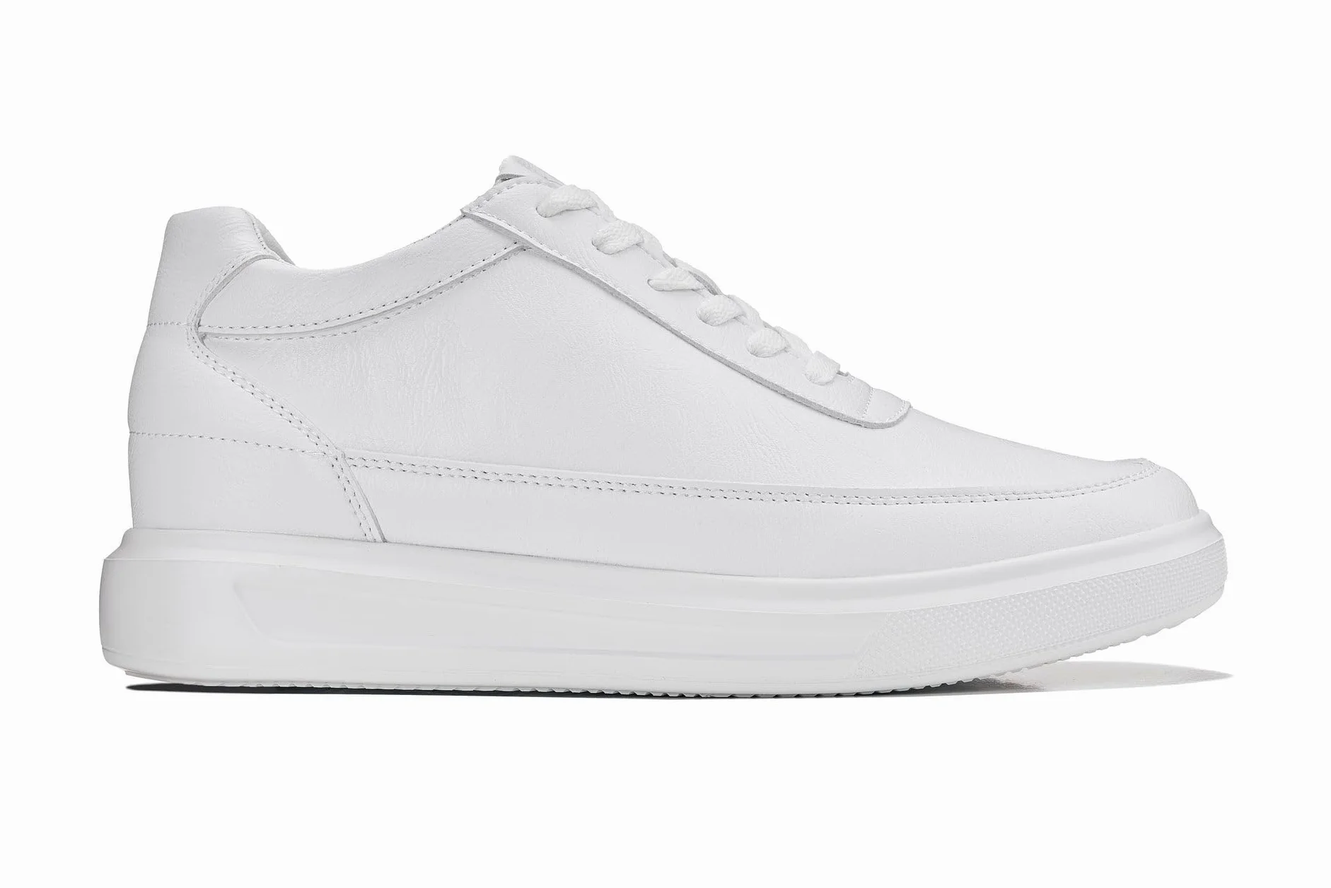 CALTO Zapatos de elevación invisibles para hombre con aumento de altura, ultraligeros, con cordones, de punto, deportivos, 7,1 cm más altos