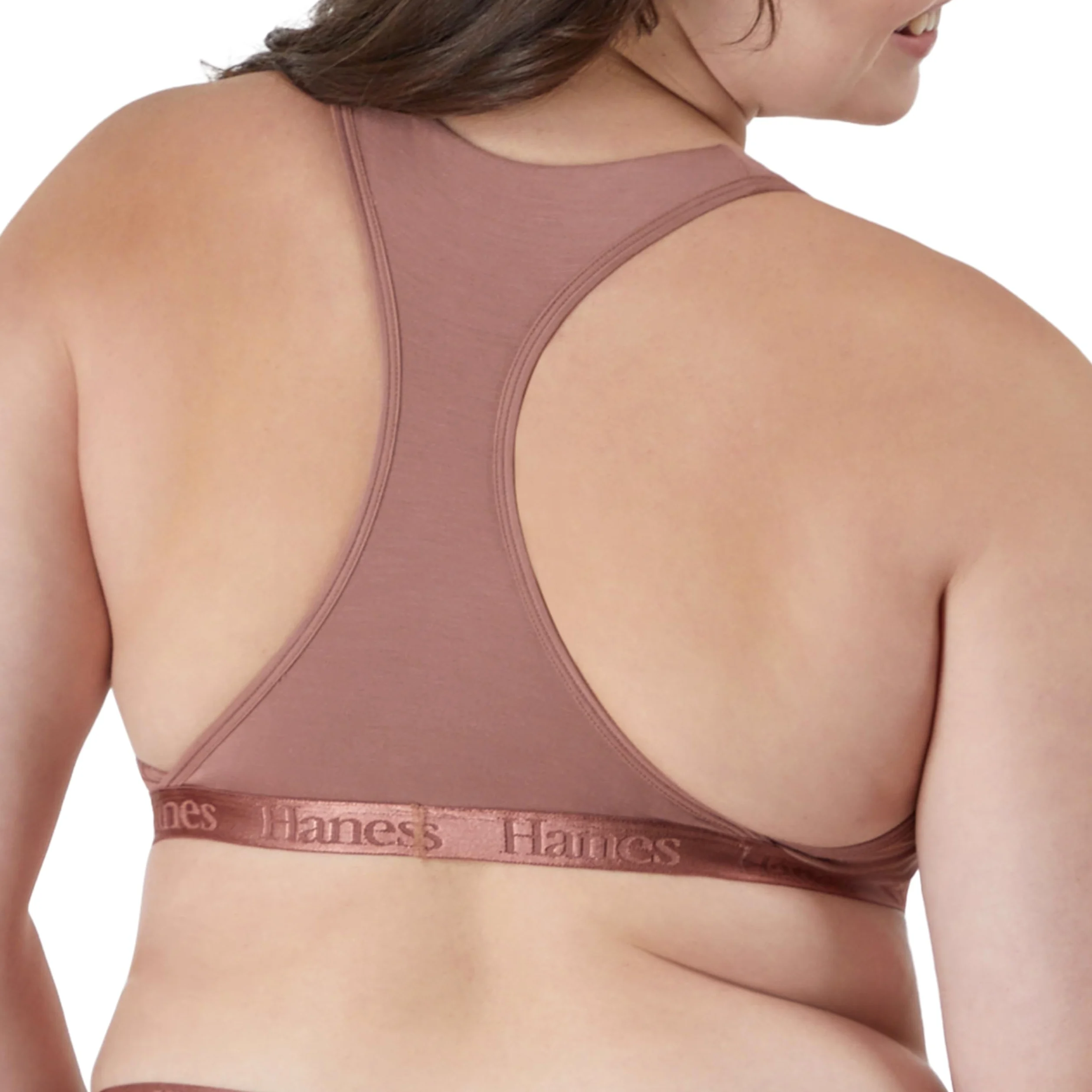 Hanes Originals Ultra Supersoft Racerback, Viscose from Bamboo Bralette Sujetador para Mujer