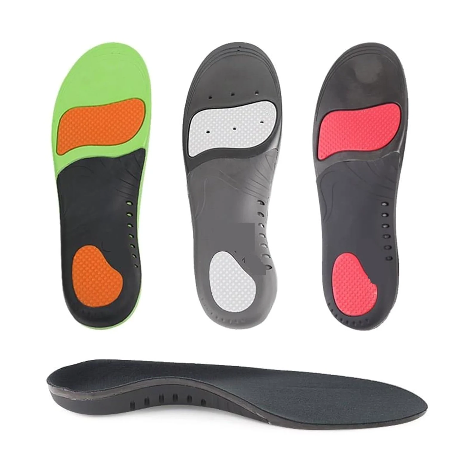 Plantillas deportivas ortopédicas plantares cómodas | Cómodo soporte for el arco con almohadilla for calzado deportivo for pies plantares(Green,EU36-38)