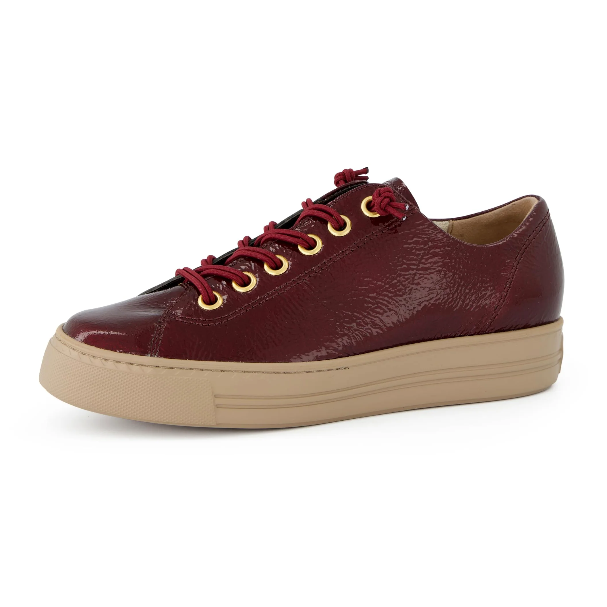 Paul Green Zapatillas 4081-588 Barniz Brush Rojo Mujer