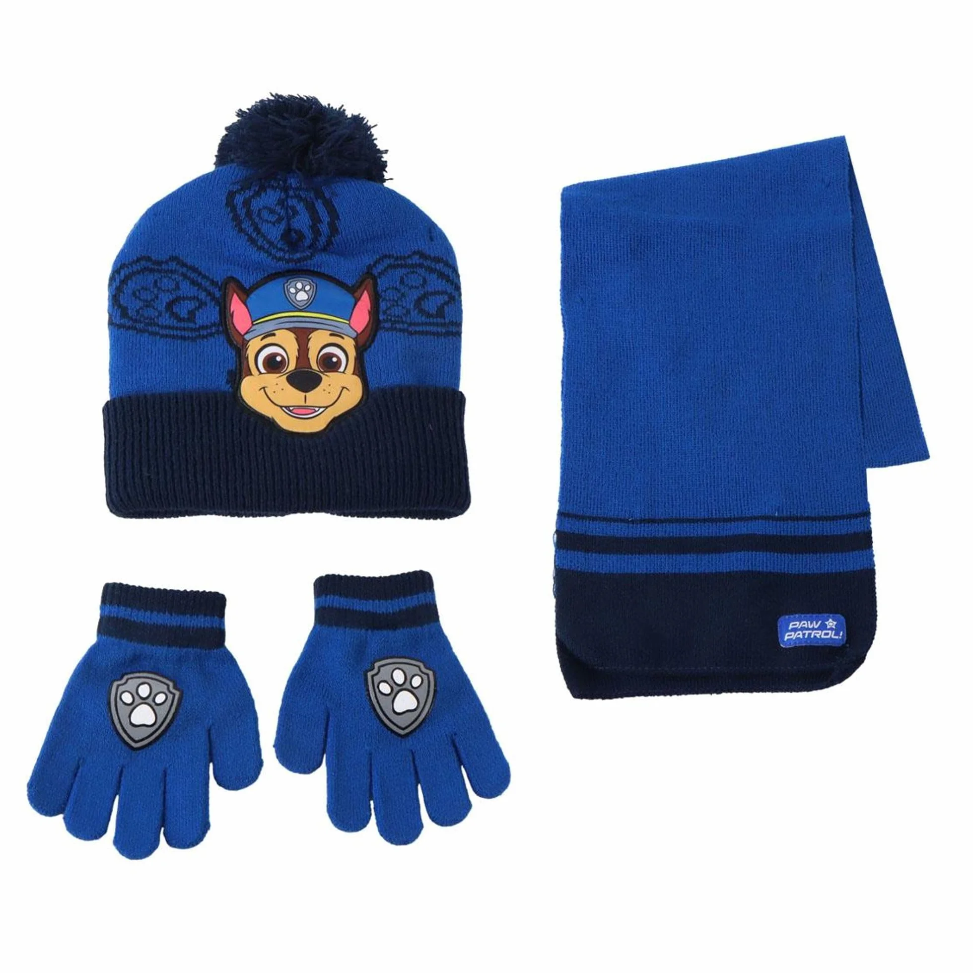 CERDÁ LIFE'S LITTLE MOMENTS Set Infantil Gorro, Guantes y Bufanda Paw Patrol Invierno-Conjunto térmico, 3 Piezas, Standard (Pack de 3) Unisex niños