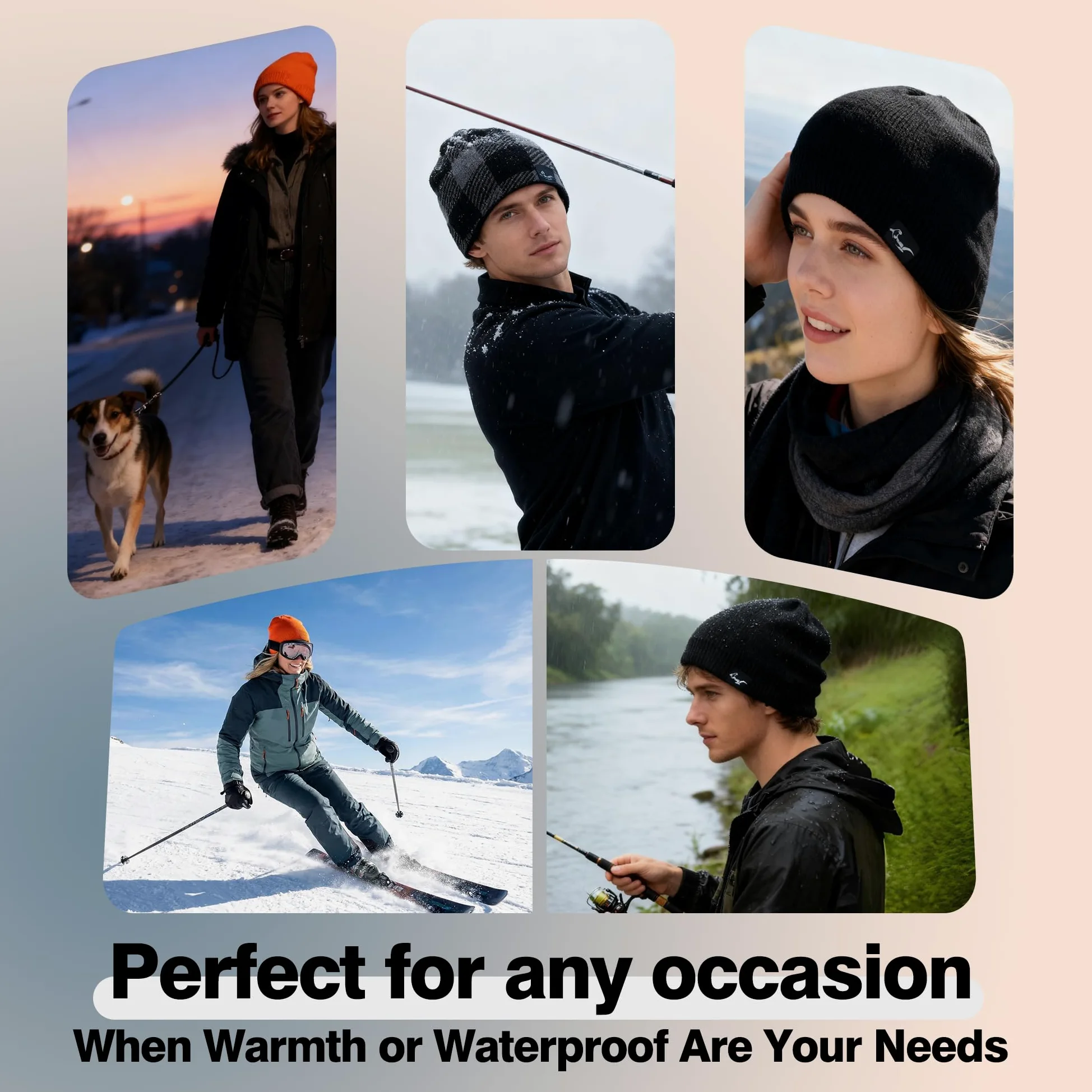 OTTERSHELL Beanie Hats - Gorrita Unisex Adulto