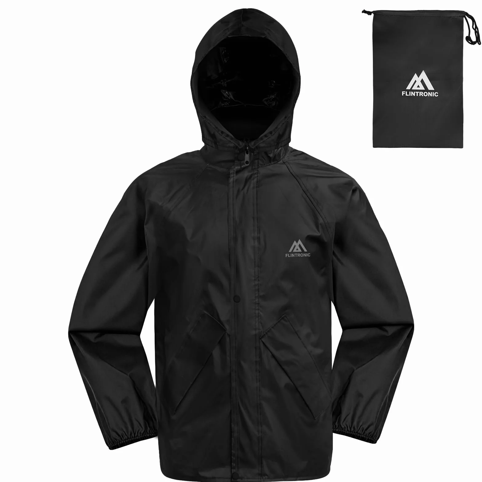 flintronic Chaqueta Para Niños Impermeable con Capucha Cortavientos Chaqueta Outdoor Running