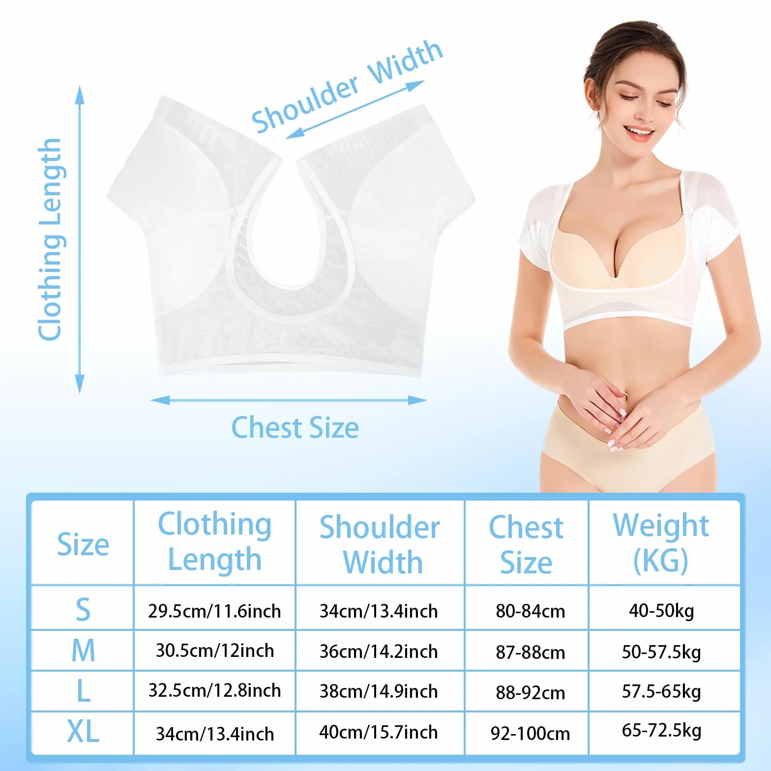 3 Unidades de Chaleco para el Sudor de Las Axilas Chaleco Transpirable para el Sudor de Las Axilas Camiseta Interior Que Absorbe el Sudor de Las Axilas Reutilizable y Lavable para Mujer