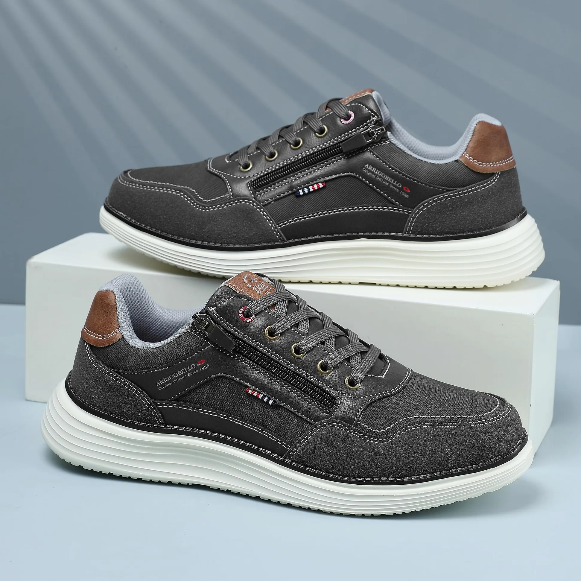 ARRIGO BELLO Zapatillas Hombre Zapatos Casual Deportivas Caminar Vestir Gimnasio Moda Cómodo Sneakers Talla 41-46
