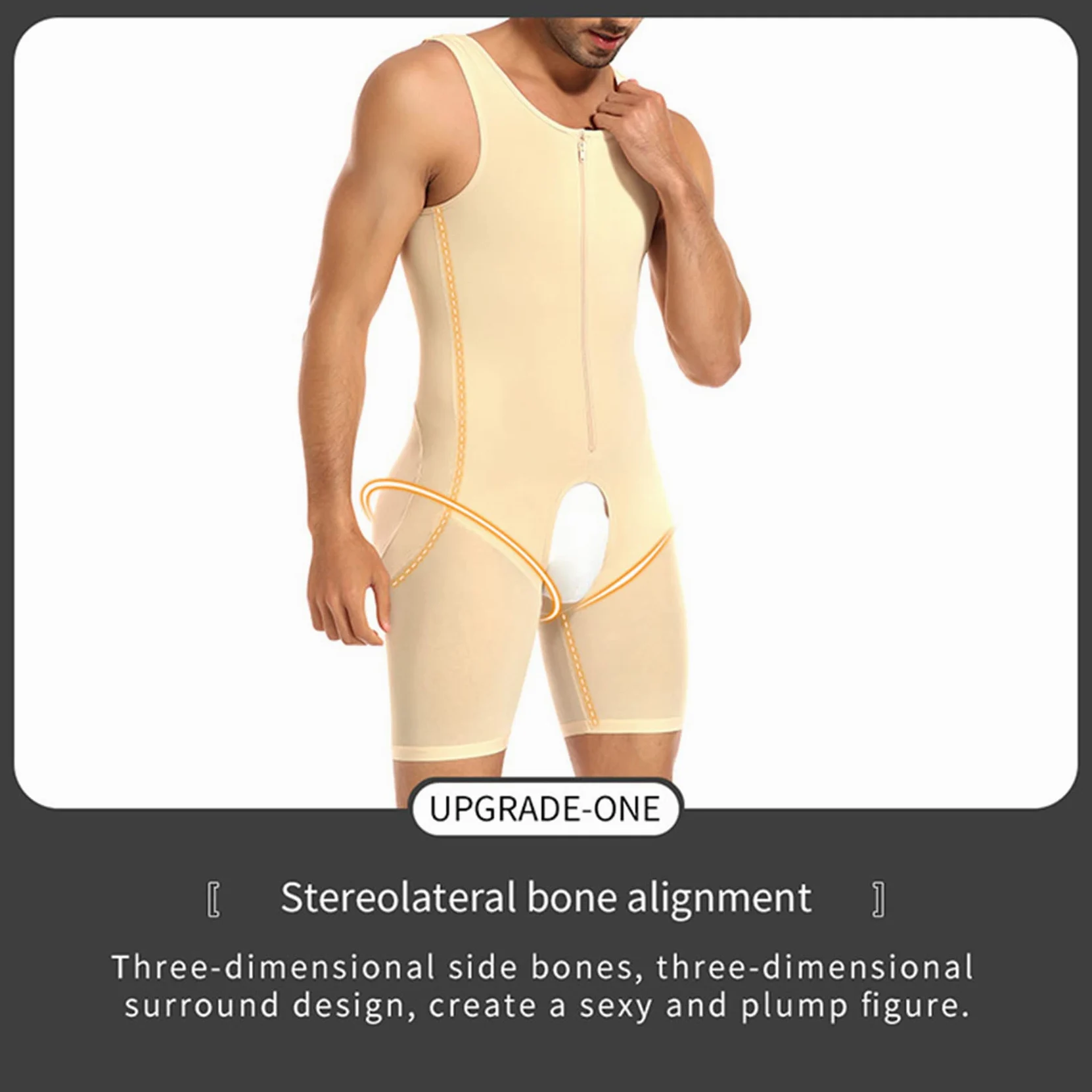 NLAVW Cuerpo de Hombre Shorts Shorts 4XL-6XL, Trainer de Cintura Body Pérdida de Peso Pérdida de Peso Control de la Barriga Completa Cuerpo Shaper