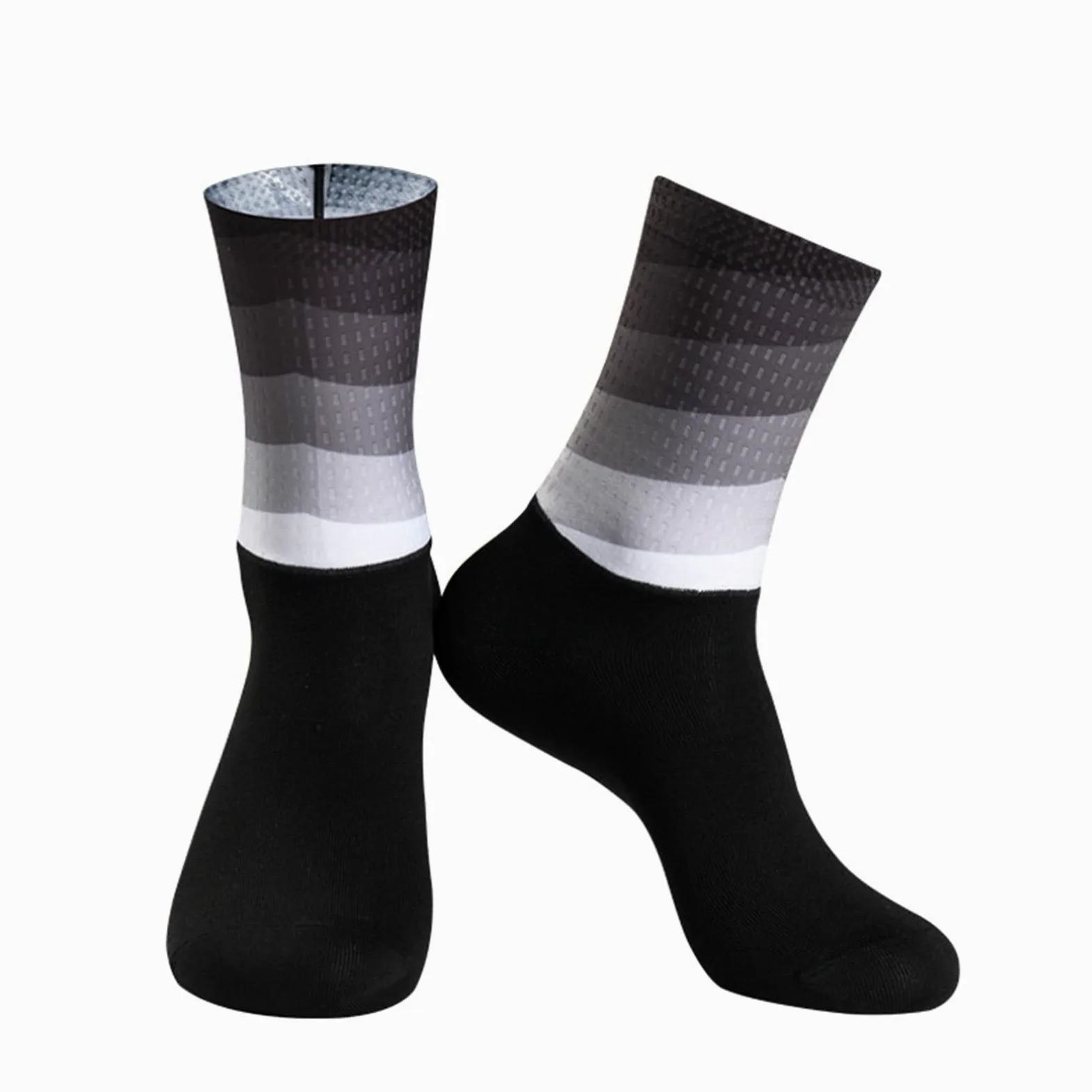 Sport Anti resbalón Silicona sin Fisuras Moldeo Integral de Alta tecnología Ciclismo de Alta tecnología Calcetines Transpirables Bicicleta Bicicleta Carreras Calcetines Deportes Calcetines