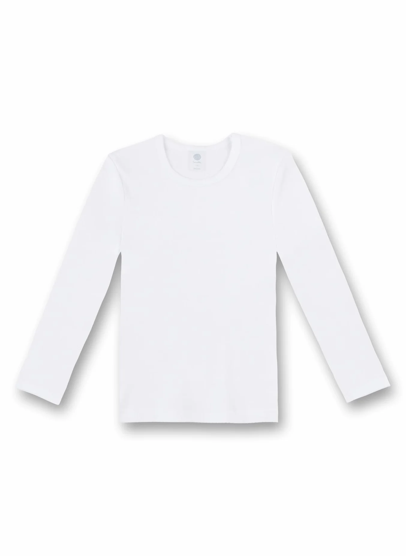 Sanetta Unisex Niños Niñas Camiseta del Chaleco del Brazo de Manga Larga de algodón - Blanco
