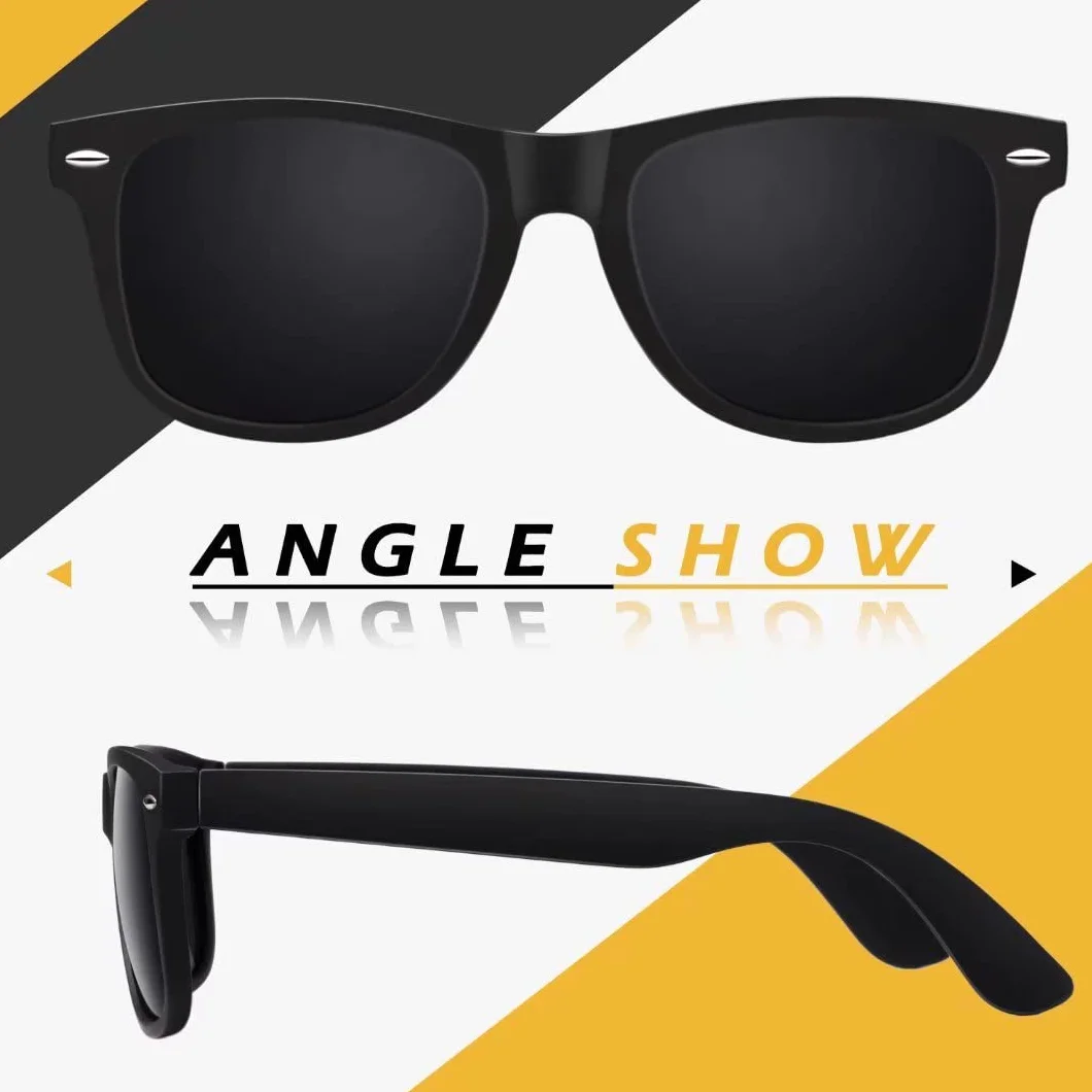 LINVO Gafas de Sol Polarizadas Hombre Mujer Protección UV Estilo Retro 80's
