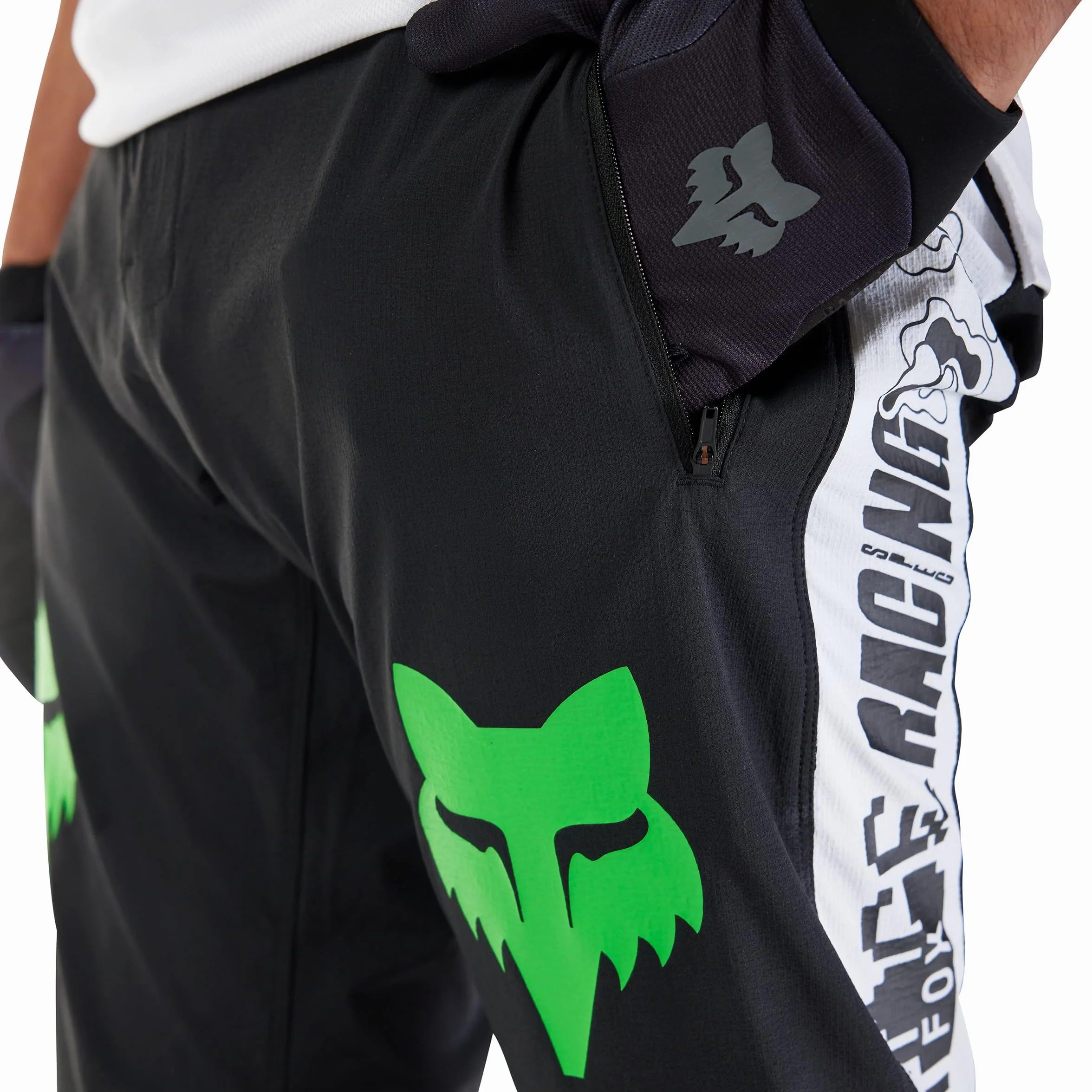 Fox Ranger Grid MTB Pantalones Largos, Negro, S