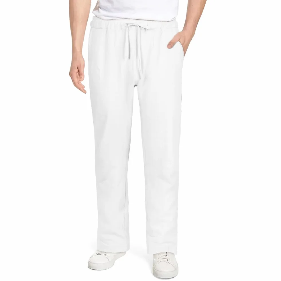 AUYAO Pantalones Hombre Casuales, Pantalón para Hombre con Bolsillos con Cordón, Largos Pantalones Fitness Gym, Ropa de Hombre, Pantalones Ligeros Estilo Playero