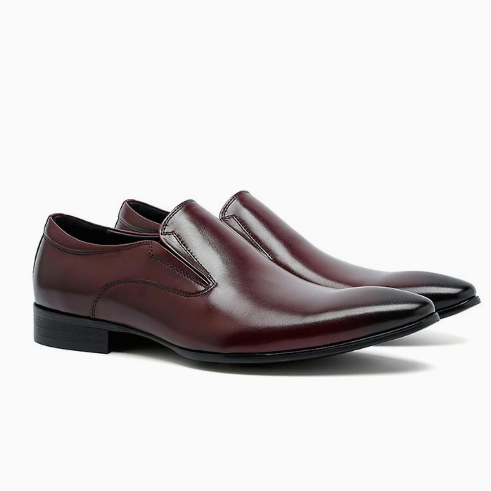 Genérico Mocasines Hombre Slip-On con Borlas Elegantes Traje Boda | Mocasines slip-on con borlas, silueta elegante y tacón de 3 cm para traje, oficina, boda y eventos formales