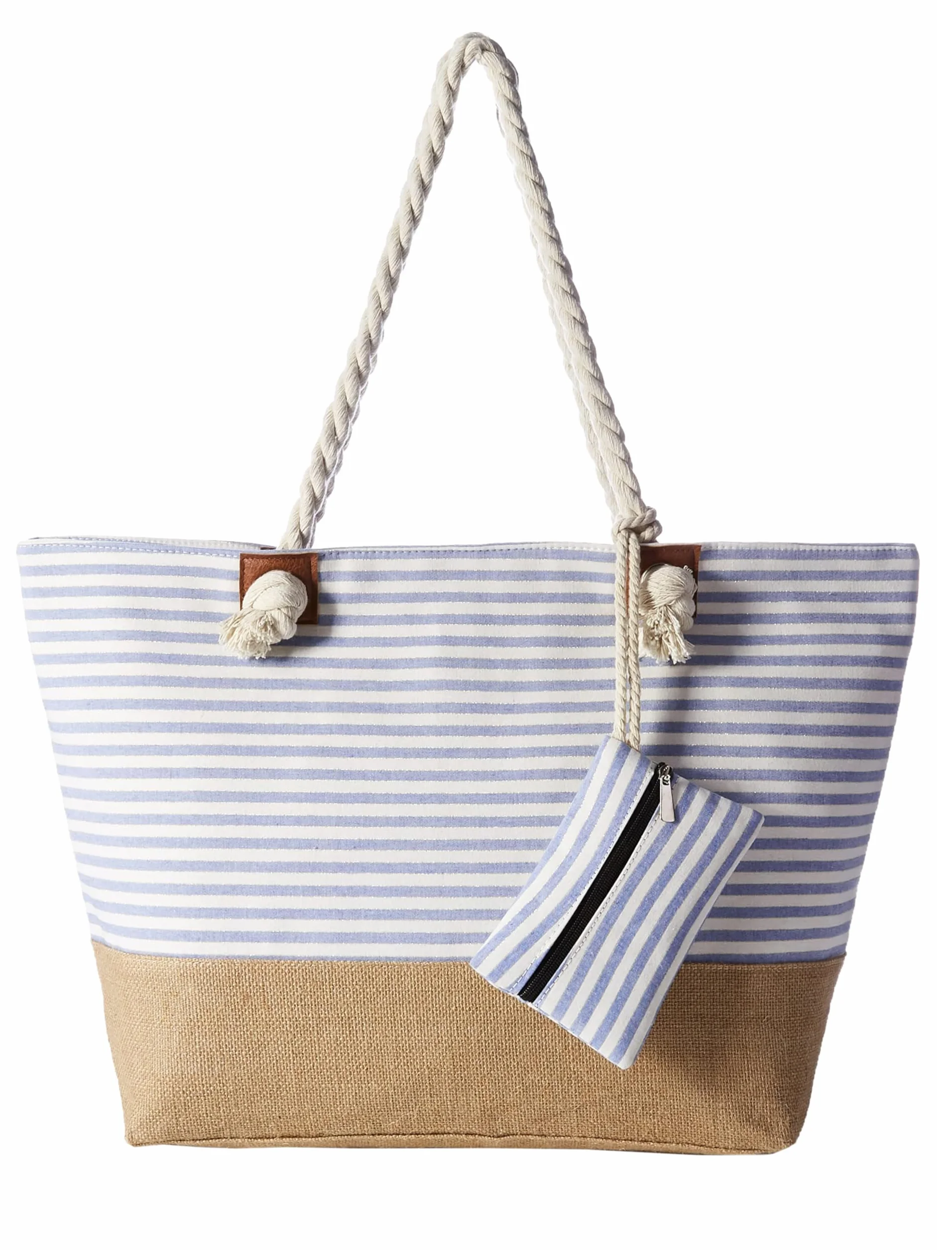 DonDon Bolso de playa grande impermeable con cremallera bolso de hombro