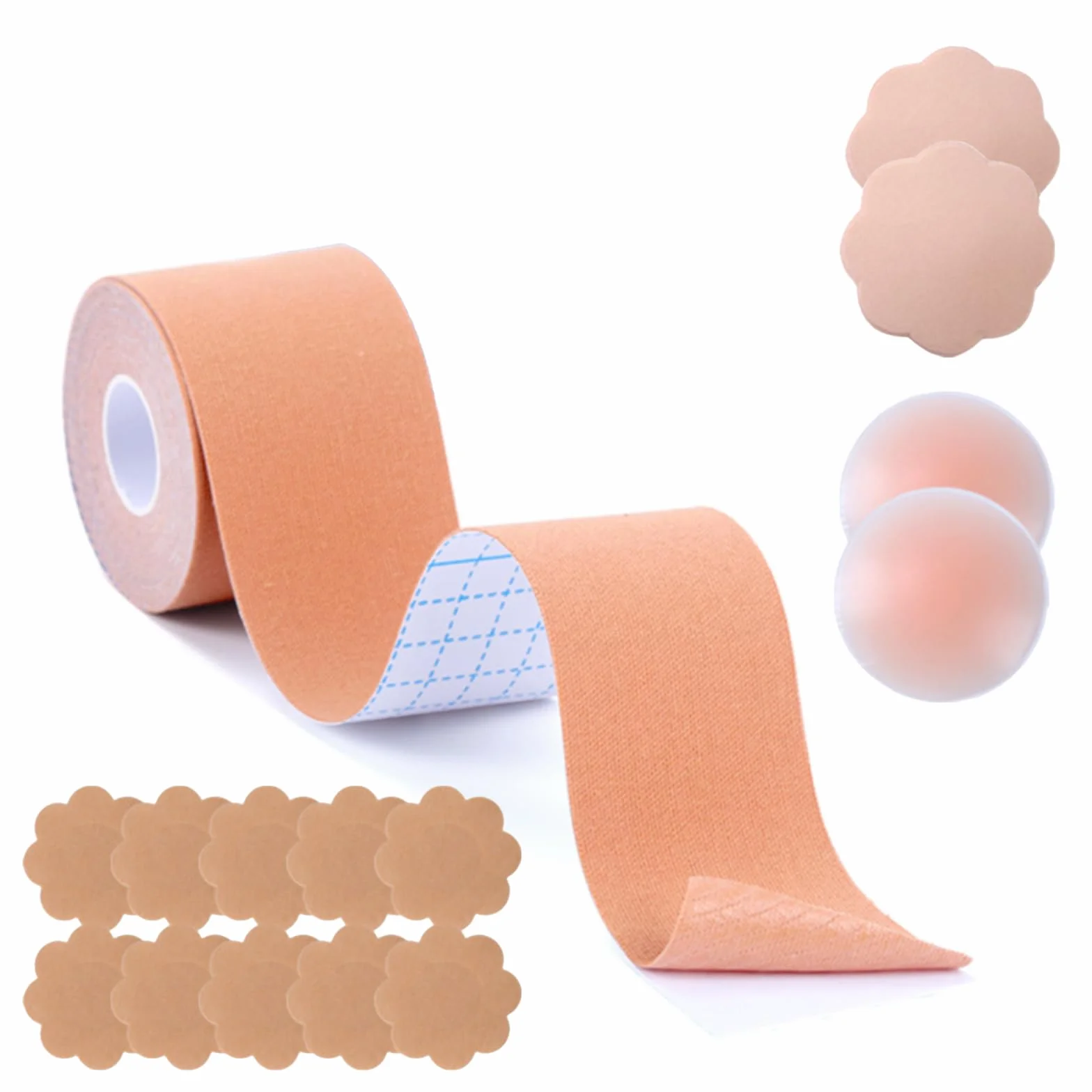Zynxel Boob Tape 5m Sujetadores Adhesivos Push Up Reutilizables Invisibles Copa A-E