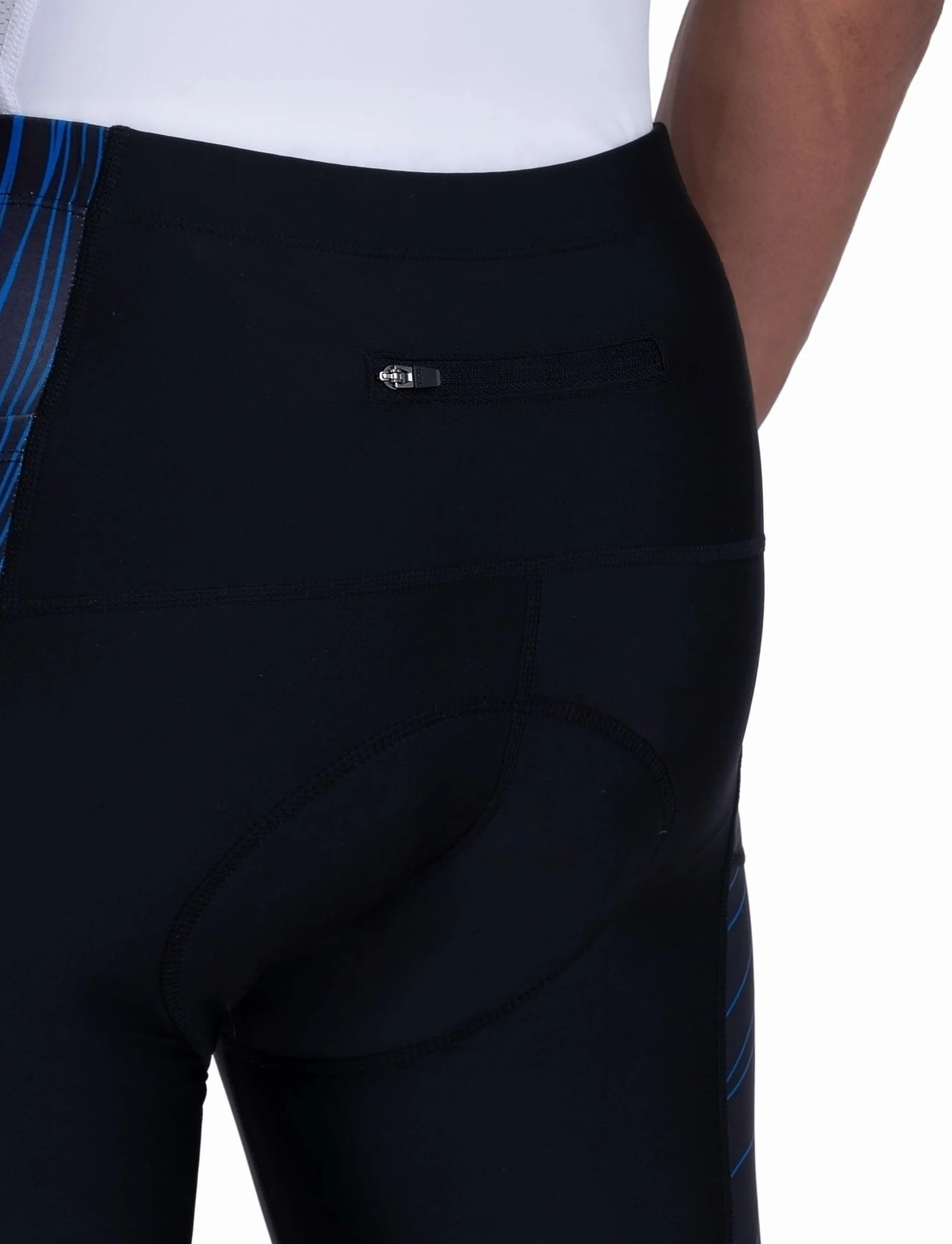TCA Pantalón Corto Acolchado para Ciclismo para Hombre Slipstream, de Secado rápido, Transpirable y Antideslizante, con Bolsillo Trasero con Cremallera. Ideal para Ciclismo