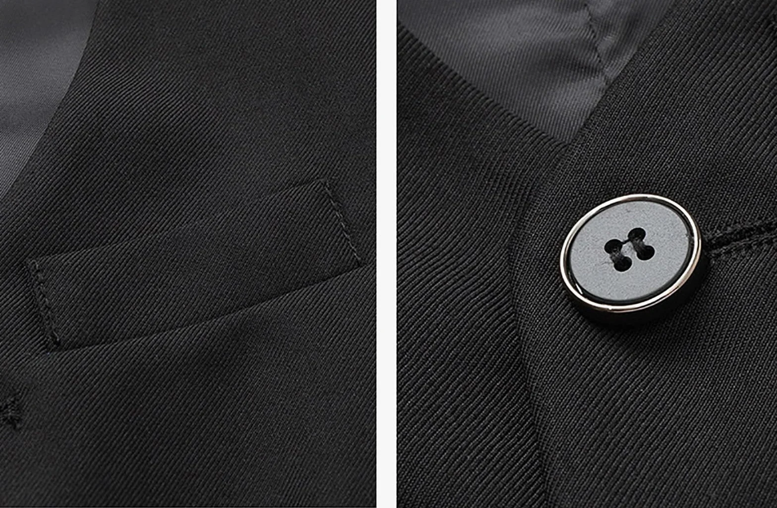 Chaleco de traje formal con 4 botones para niños