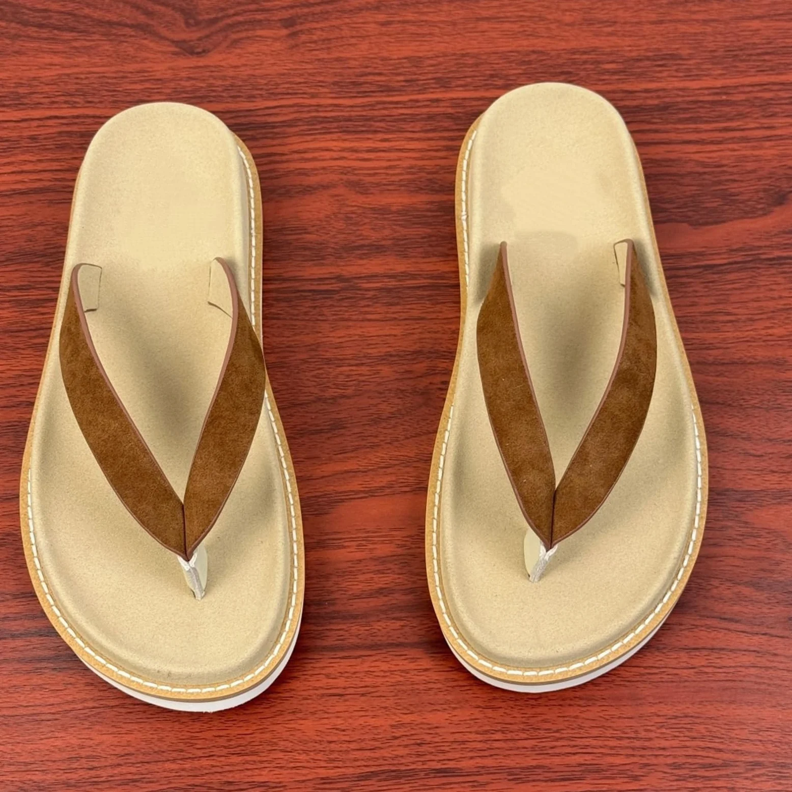 Slides Unisex Poliéster Ante Cruz Correa Chanclas, Plataforma Cosida Tanga Sandalias para Hombres Desgaste Al Aire Libre Diario Casual-blue-38