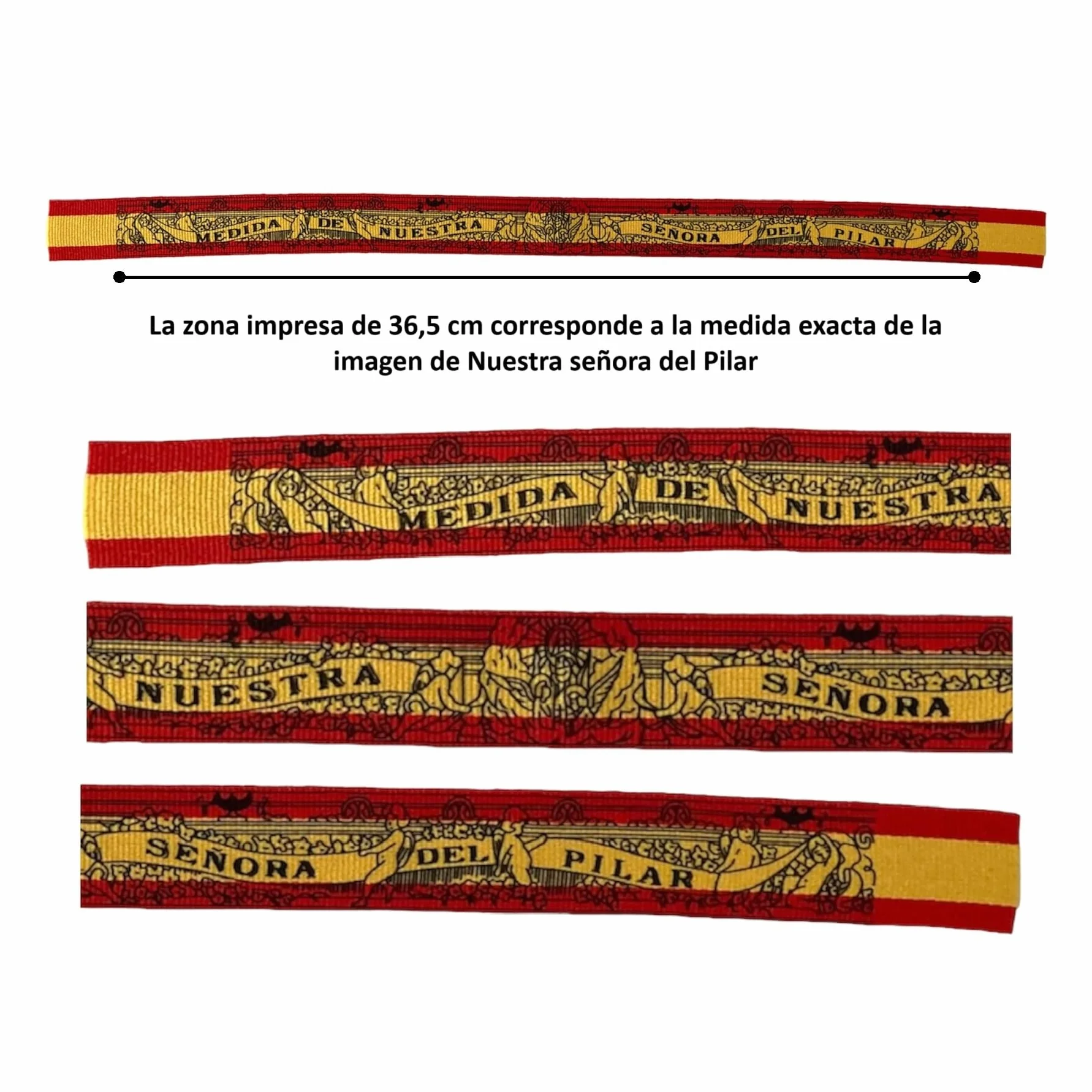 Pulsera Bandera España Nuestra Señora del Pilar Cinta Original Virgen del Pilar