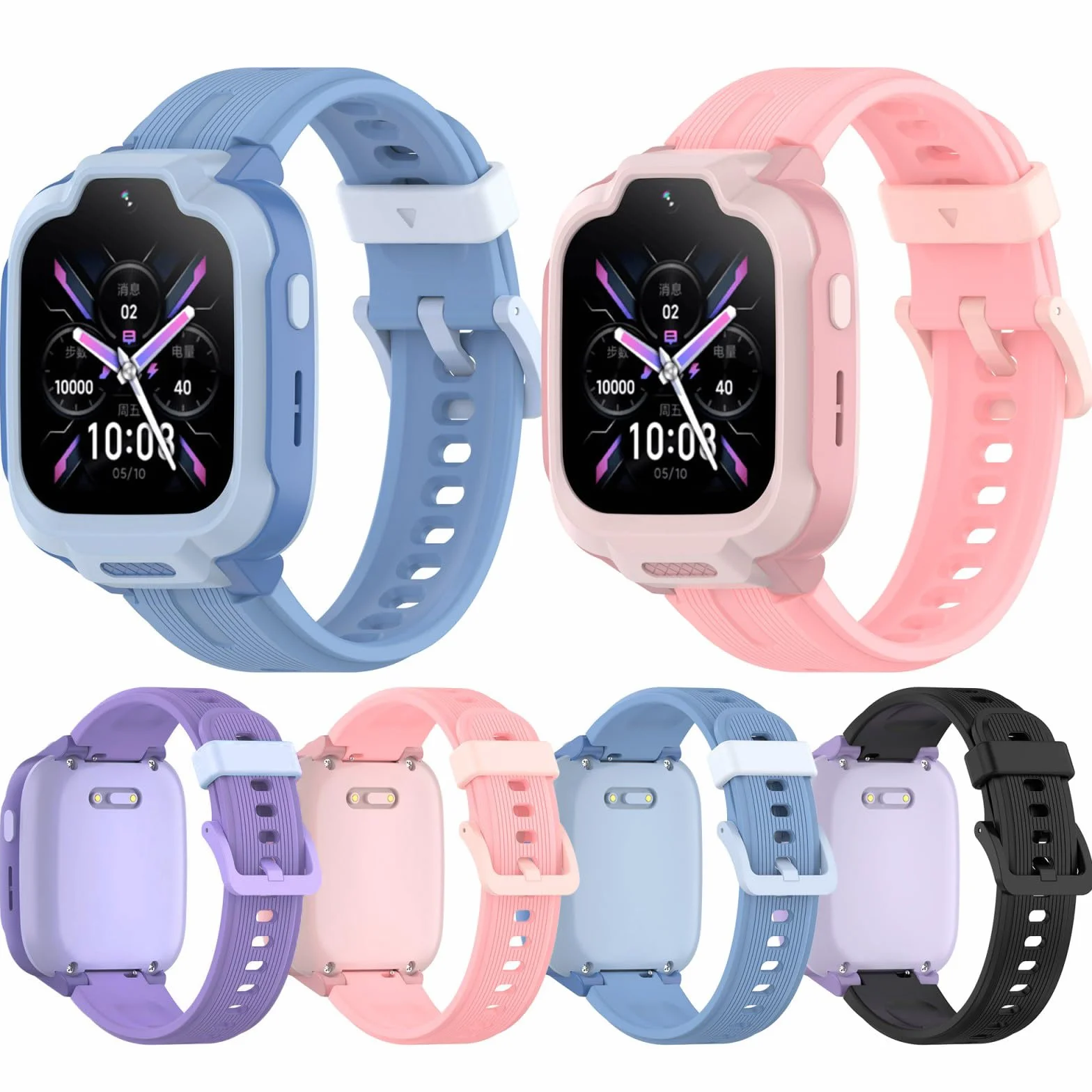 Correa De Silicona Para Reloj Pulseras Liberación Rápida Para Niños Repuesto 15mm Correas Impermeables Correa Silicona Suave
