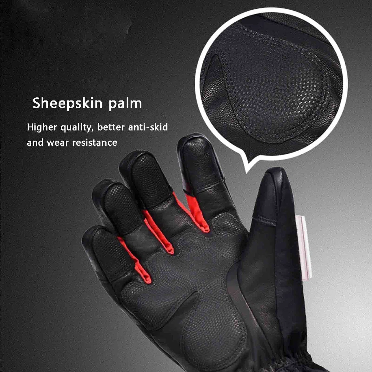 SBTXHJWCGLD Revestimientos de Guantes térmicos para Hombres y Mujeres, batería eléctrica Recargable, calefacción, Montar, esquí, Snowboard, Senderismo, Ciclismo, Caza, Guantes Finos, calentado