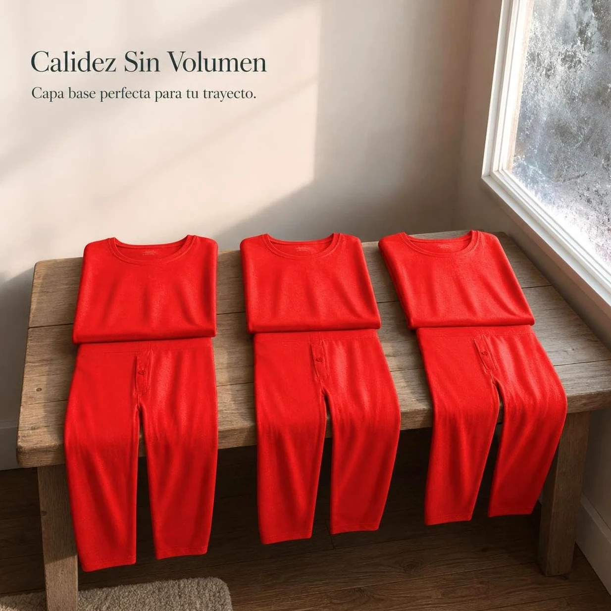 Ropa Interior Térmica Hombre Sólido | fibra y poliéster - elástico | camiseta larga - pantalón largo, transpirable - para Uso Diario, para el Frío