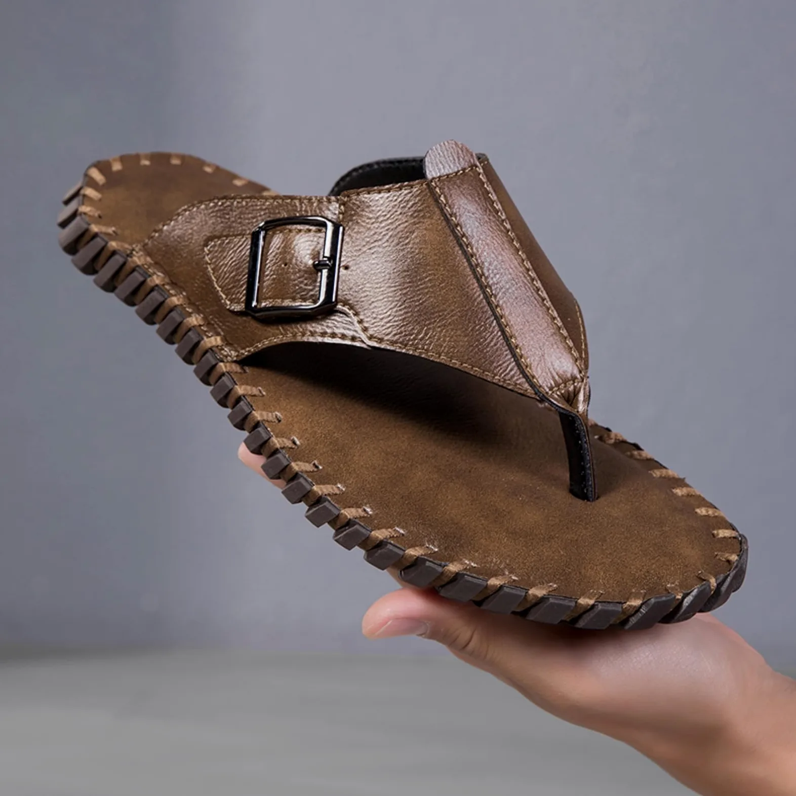 Chanclas Ocio Caminar Hombres Zapatos De Playa Casuales Tamaño Grande Sandalias Masculinas Zapatillas Verano Diapositivas Secas Rápidas Medio Arrastre-black-46