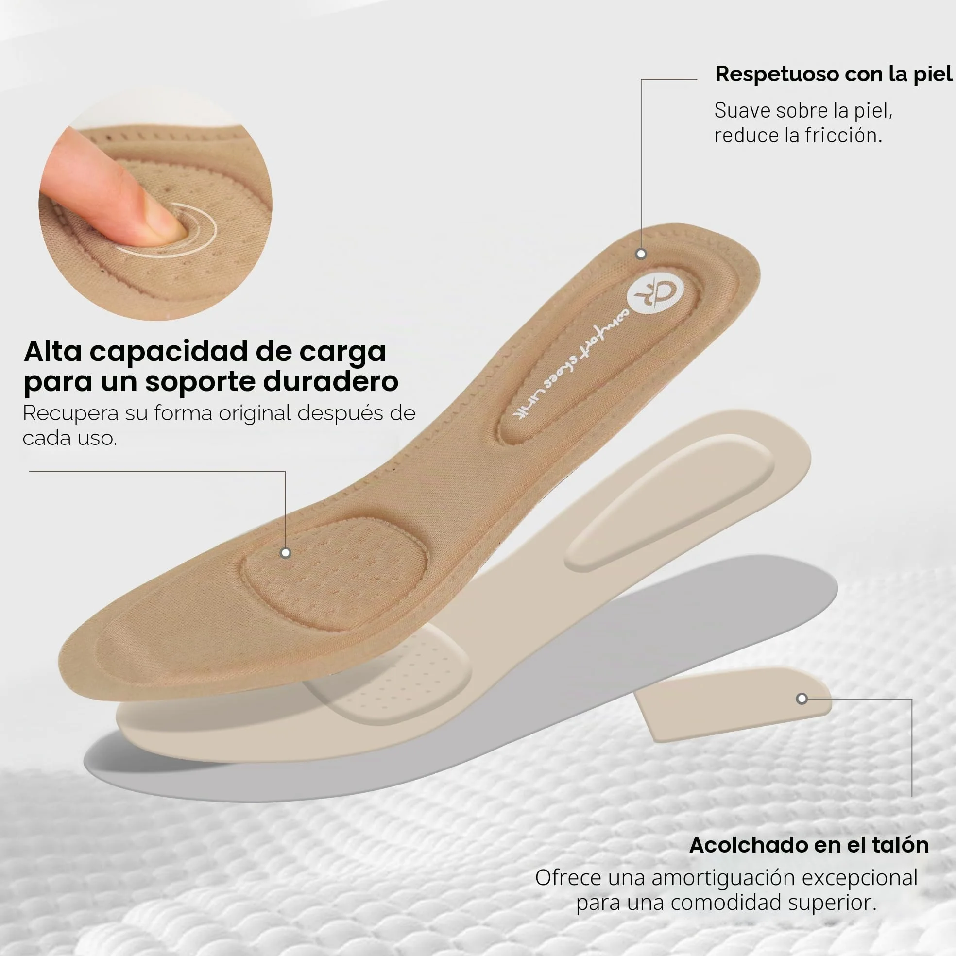 Ortho+rest Zapatos de Vestir para Mujeres con juanetes Tacón bajo ortopédico Slip on Mocasines Ortopédicos Bombas (39,Beige)