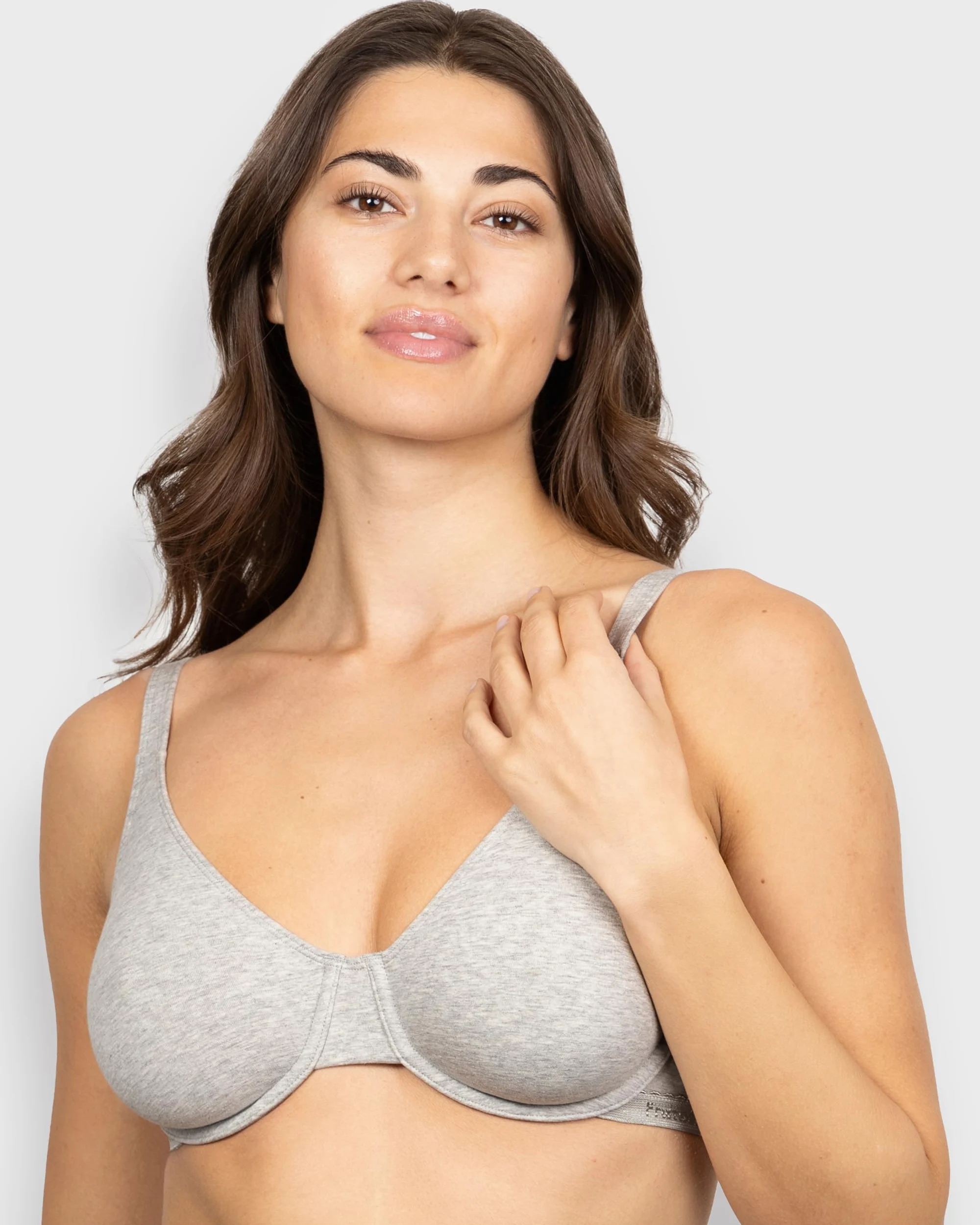 Fruit of the Loom Unlined Underwire Bra - Cotton & Spandex Blend For Natural Shape and Flexibility Sujetador Mujer (Pack de 2)