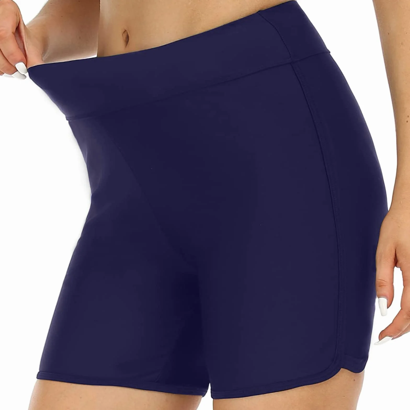 Pantalones cortos de baño para mujer con curvas brasileñas para piscina, pantalones cortos de surf de mujer de baño slip bañador curvy playa brasileña bañador mujer falda de natación mujer curvy