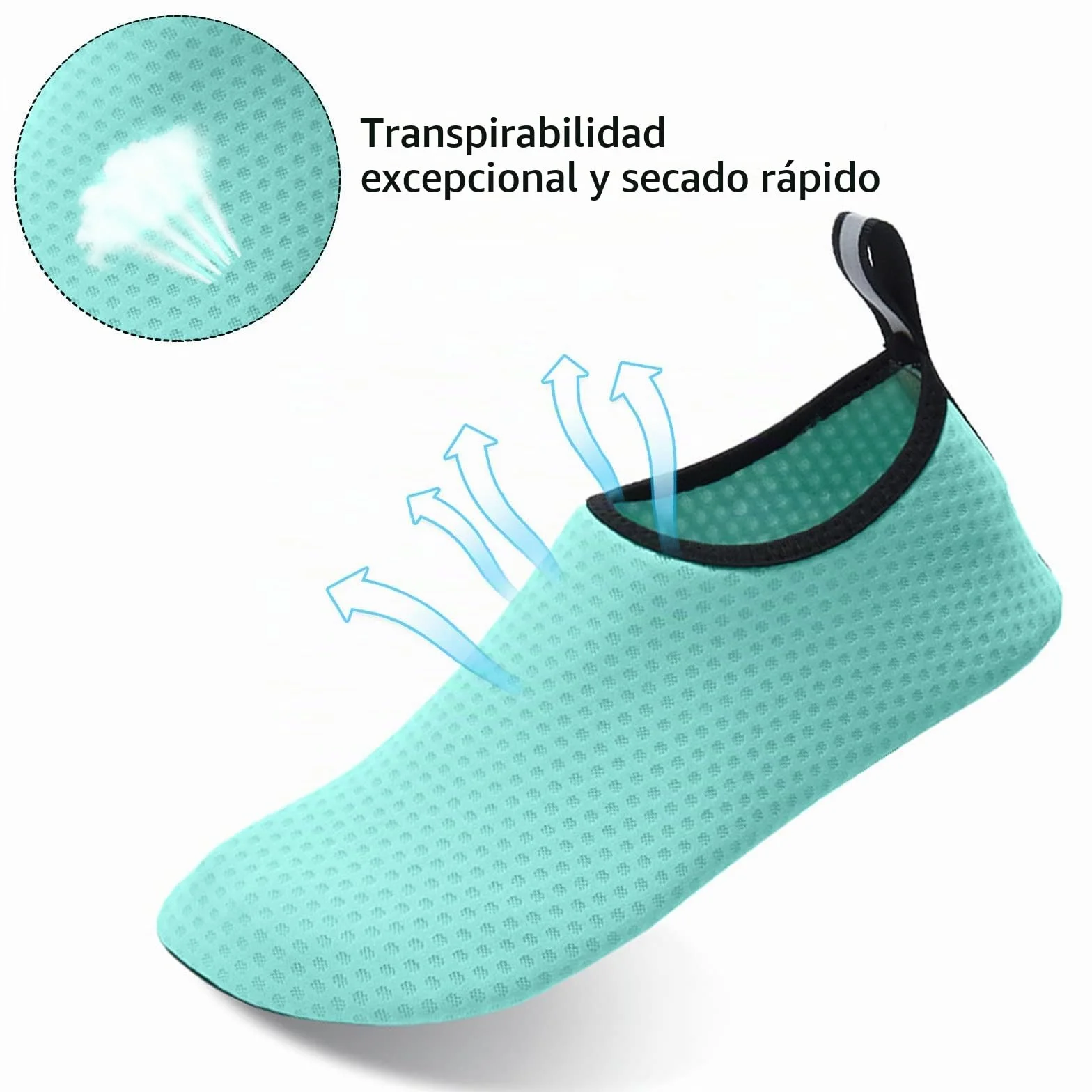 Zapatos de Playa Antideslizantes Suela Blanda Escarpines Deportivos para Buceo Snorkel Surf