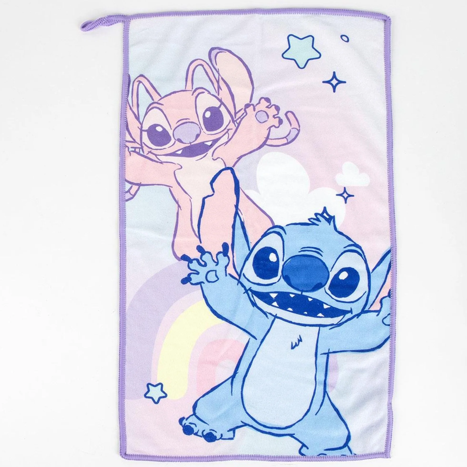 Neceser Aseo Viaje Accesorios Stitch con Peine, Toalla y Bolsa de Stitch - Neceser Aseo Stitch para Viaje o Escuela