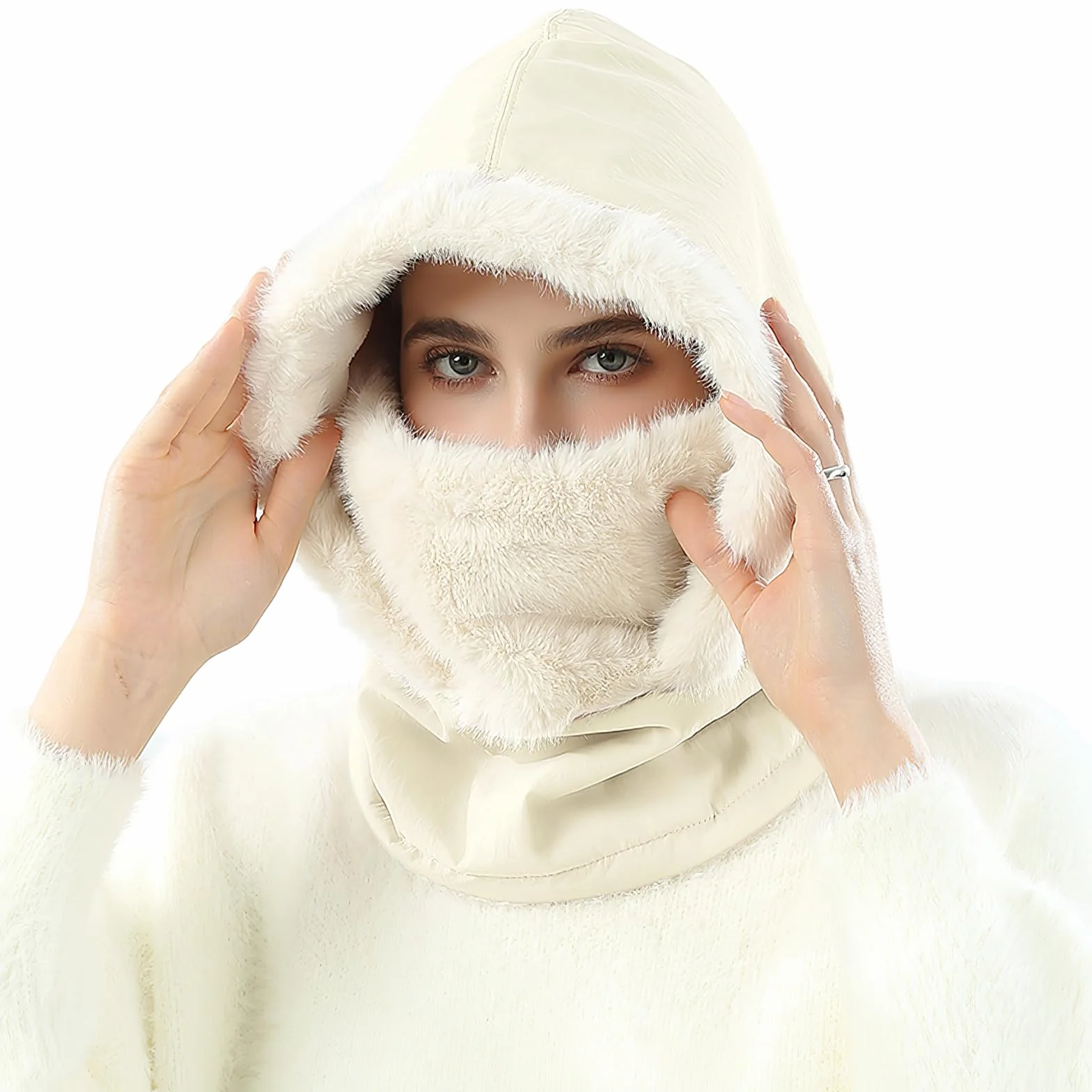 TAGVO Pasamontañas Invierno para Mujer, Balaclava Térmica de Forro Polar, Pasamontañas Máscara de Ciclismo Moto de Prueba de Viento, Gorro Cálido de Invierno para Deportivas al Aire Libre