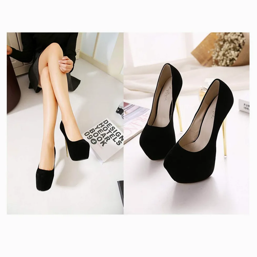 Zapatos de tacón alto para mujer, 5 cm, plataforma, estilo Stiletto de 16 cm, sandalias de tacón para bodas, fiestas, zapatos
