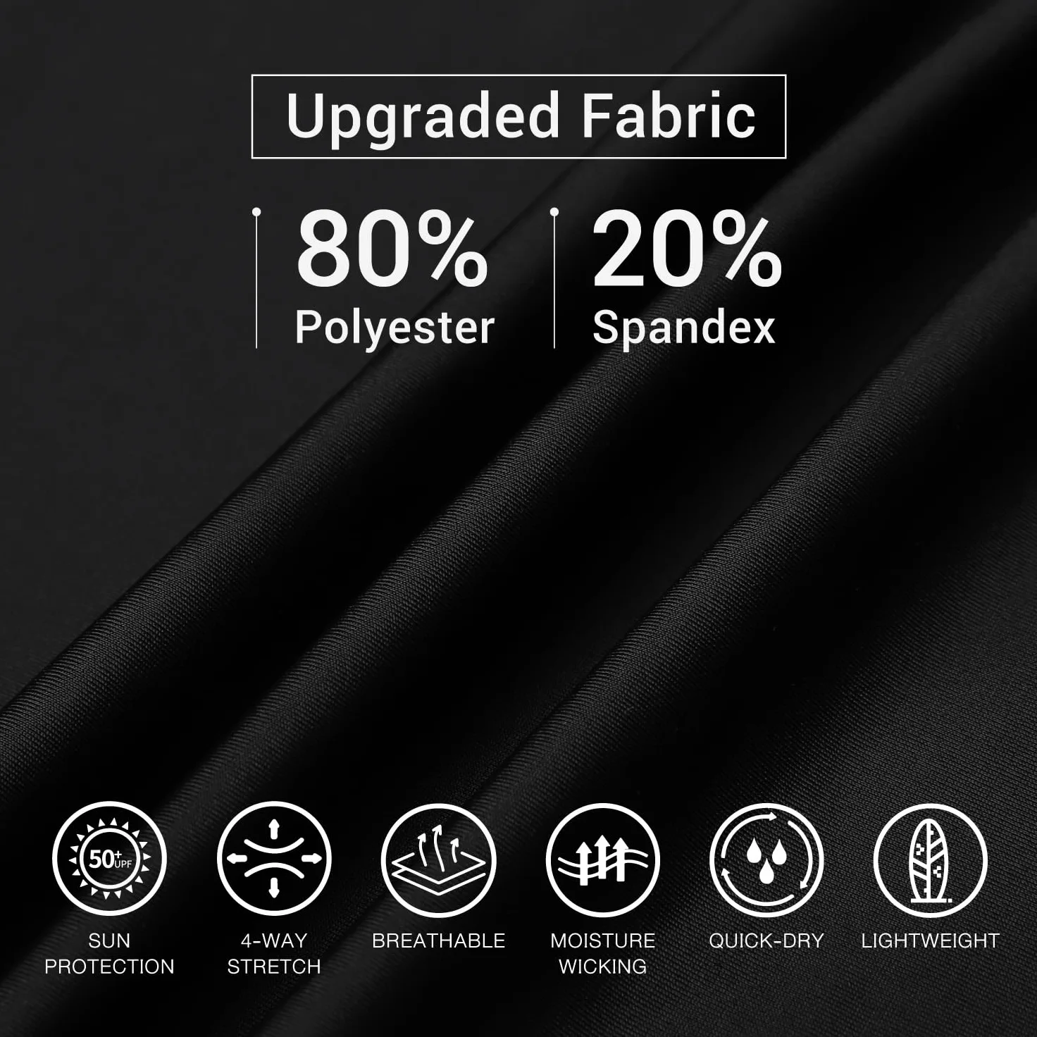 HUGE SPORTS Protección solar UV UPF 50+ Skins Rash Guard de manga corta para hombre