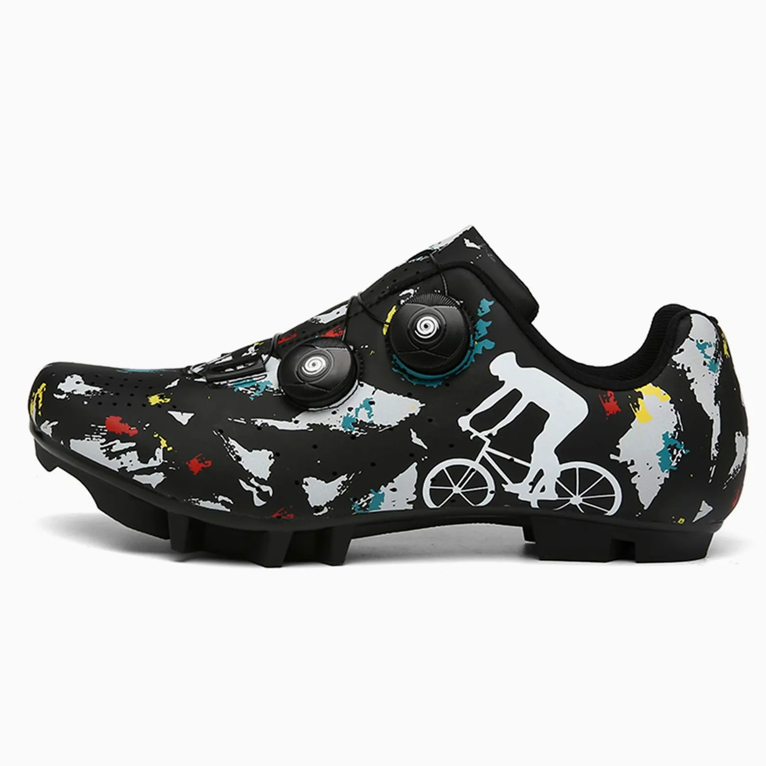 Zapatillas Ciclismo MTB para Hombre Mujer Zapatillas Bicicleta de Montaña Zapatillas Ciclismo Carretera Antideslizantes Respirables Zapatillas de Ciclismo