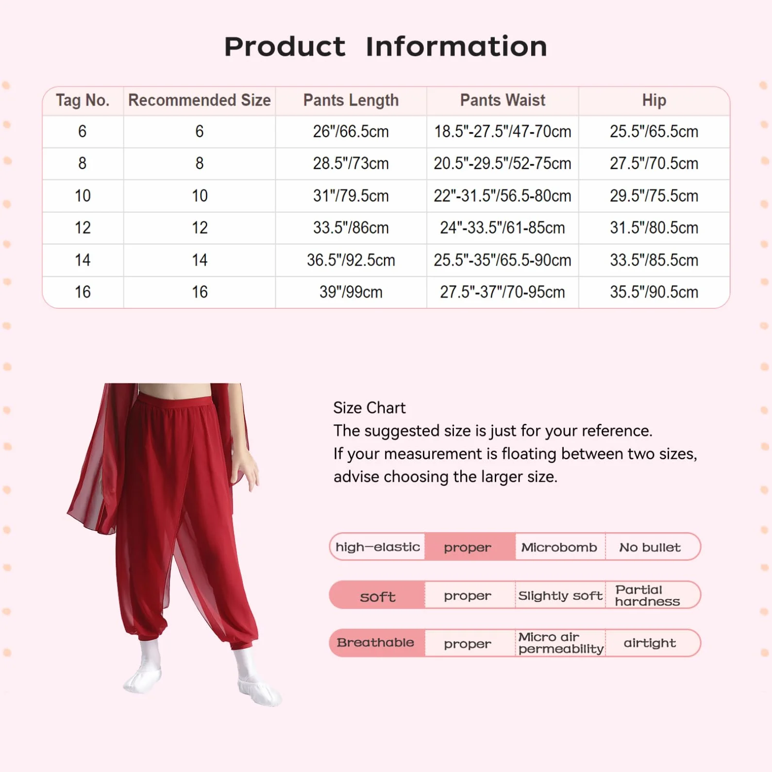 Pantalones de Baile de Gasa para Niñas Bombachos Harén Leggings de Ballet Danza Moderna