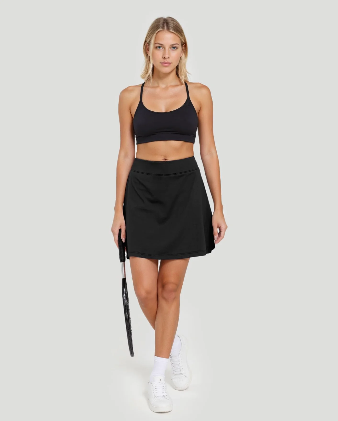 Falda de Tenis para Mujer Falda Pantalón Deportiva de Golf Atlética Mini Faldas con Pantalones Cortos Interiores y Bolsillos para Entrenamiento Correr