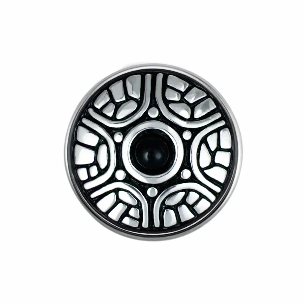 Eligo Joyería pulsador Click botón ornamento acero inoxidable 18mm para pulseras Chunk