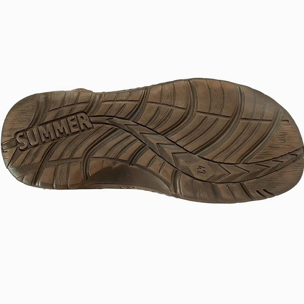 ESTRO Sandalias Hombre Verano Cuero - Sandalias Hombre Cuero Chanclas Piel con Suela Goma Antideslizante s2