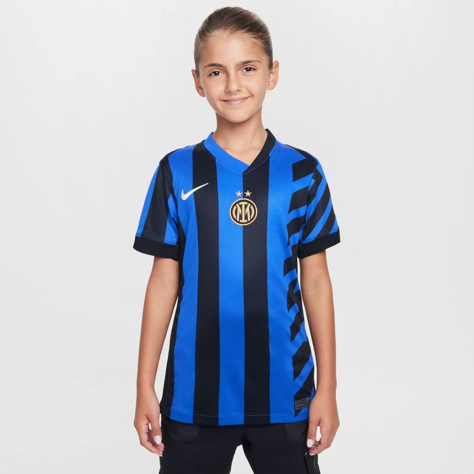 Nike Inter de Milán 2024/25 Stadium Camiseta de Fútbol Replica Dri-fit Niño