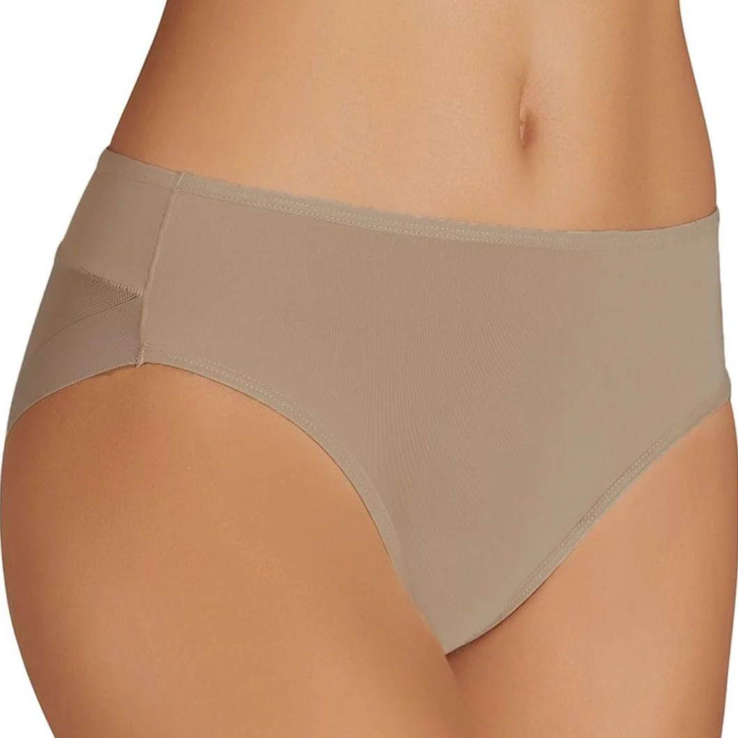 YSABEL MORA Braga Midi Microfibra con Tul Invisible, Diseño Brasileño, Tejido Elástico