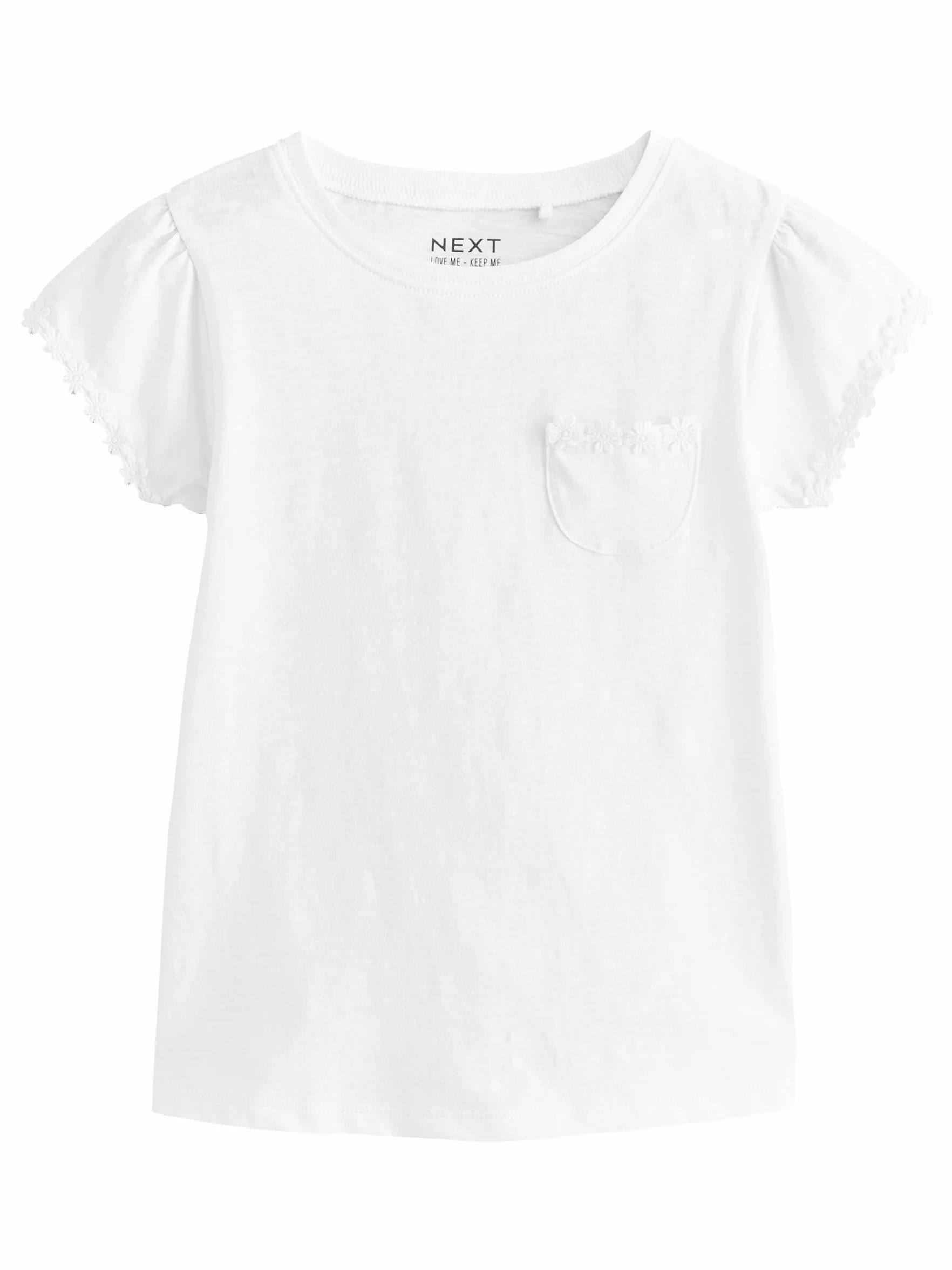 NEXT Niñas Pack de 3 Camisetas con Ribete de Margaritas