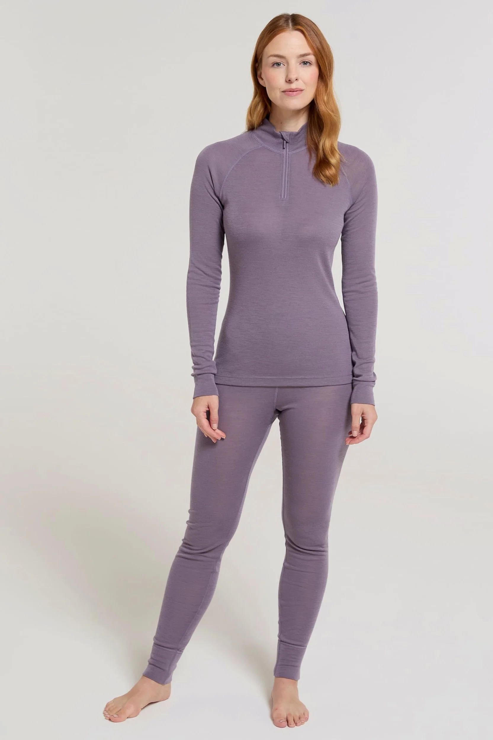 Mountain Warehouse Camiseta térmica para Mujer Merino - Camiseta térmica de Manga Larga para Mujer, Ligera y de fácil Cuidado - Lo Mejor para el Invierno