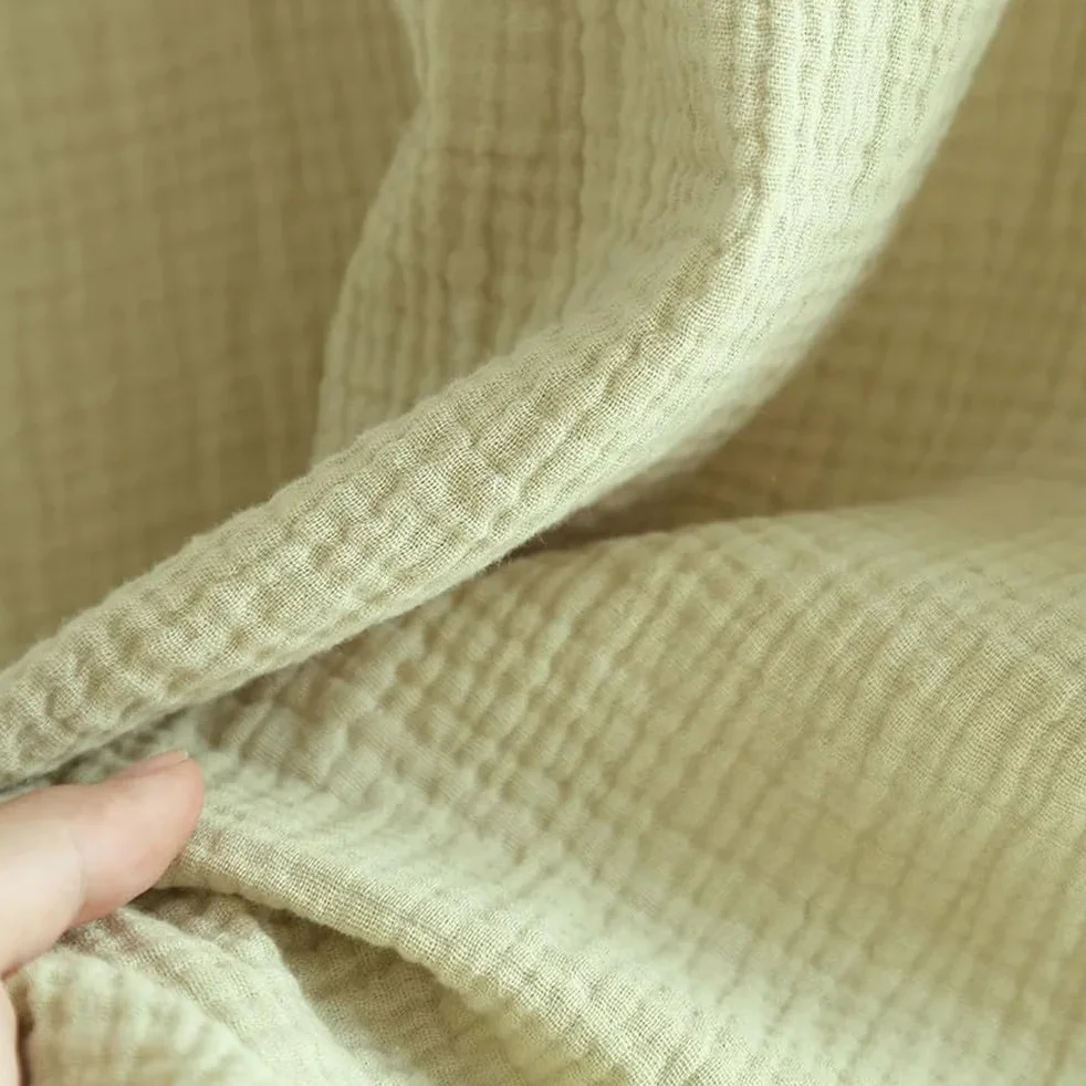 Camisón para Mujer - Primavera/Verano Señoras Camisón De Crepé De Algodón Mangas Finas De Hoja De Loto Cuello Cuadrado Color Sólido Vestido Largo De Gran Tamaño