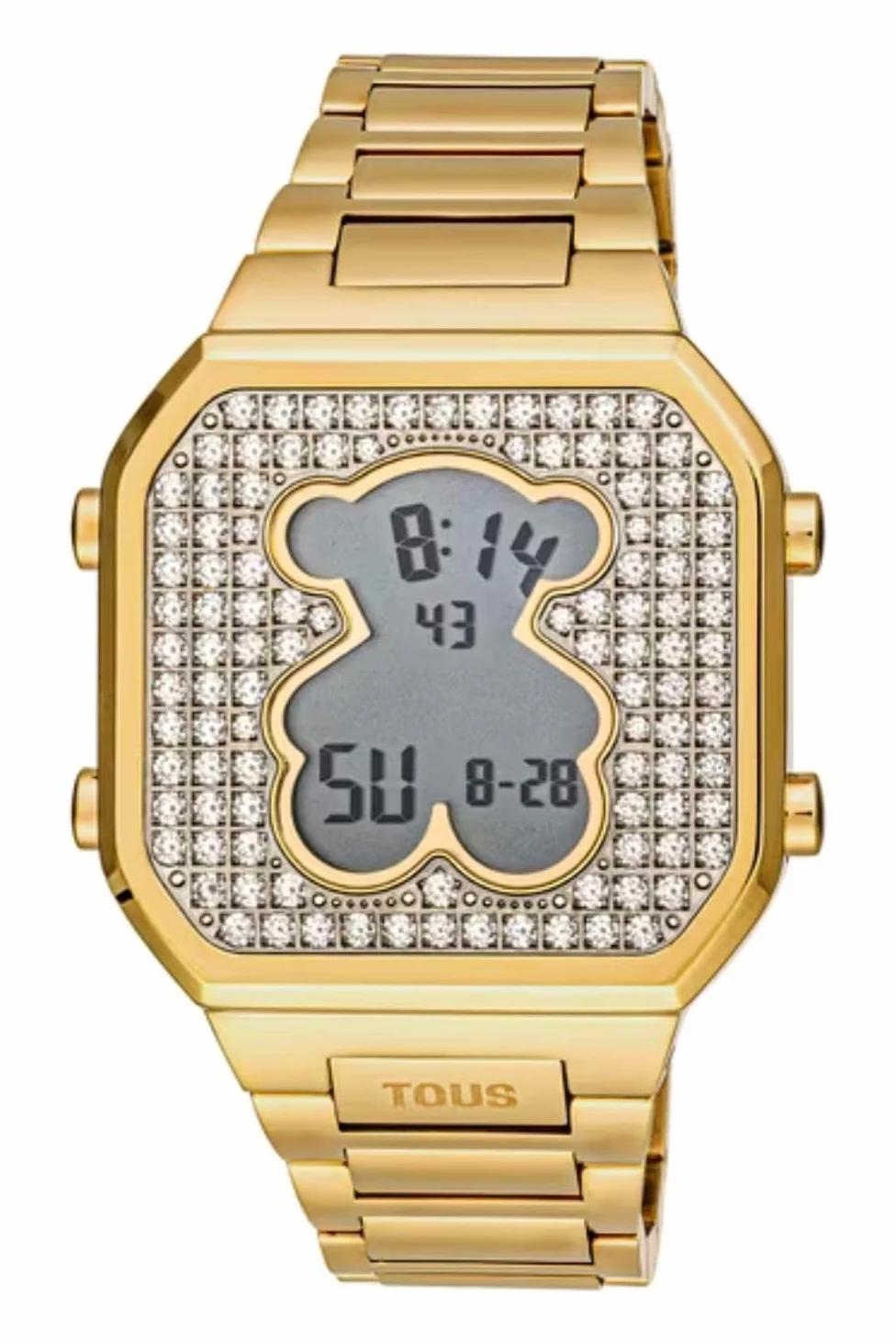 TOUS Watches d-Bear Reloj para Mujer Digital de Cuarzo con Brazalete de Acero Inoxidable 3000130800