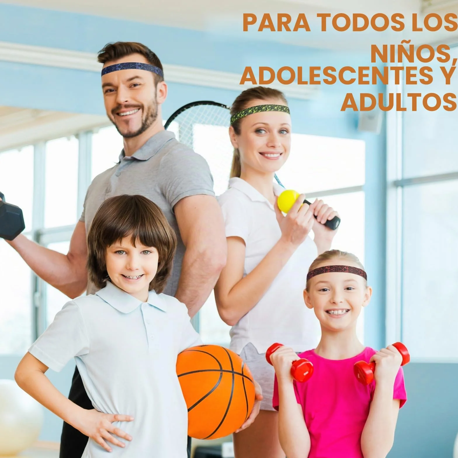 Blooms Diadema Deportiva Antideslizante 5 Piezas Cintas Pelo Mujer Hombre
