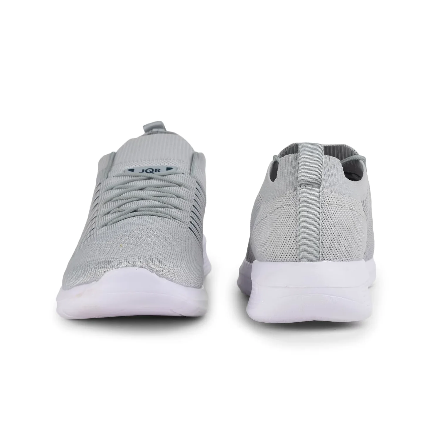 JQR MOJ 402 - Zapatos deportivos para hombre, para correr, caminar, ir al gimnasio, entrenamiento, elegantes, transpirables, ligeros, cómodos, L.GRY/C.GRN, 6 UK