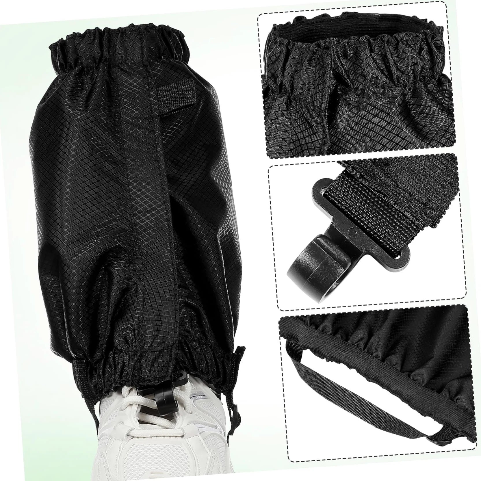 Veemoon Polainas Impermeables para Senderismo De Tela Oxford - Cubiertas De Tobillo para Camping y Actividades Libre - Protección Duradera y Ligera para Zapatos Color