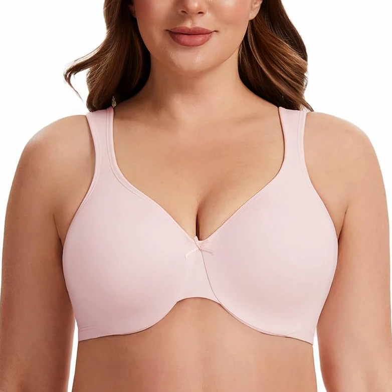MELENECA Sujetador minimizador sin Costuras, con Aros, Cobertura Completa, Talla Grande, para Mujer