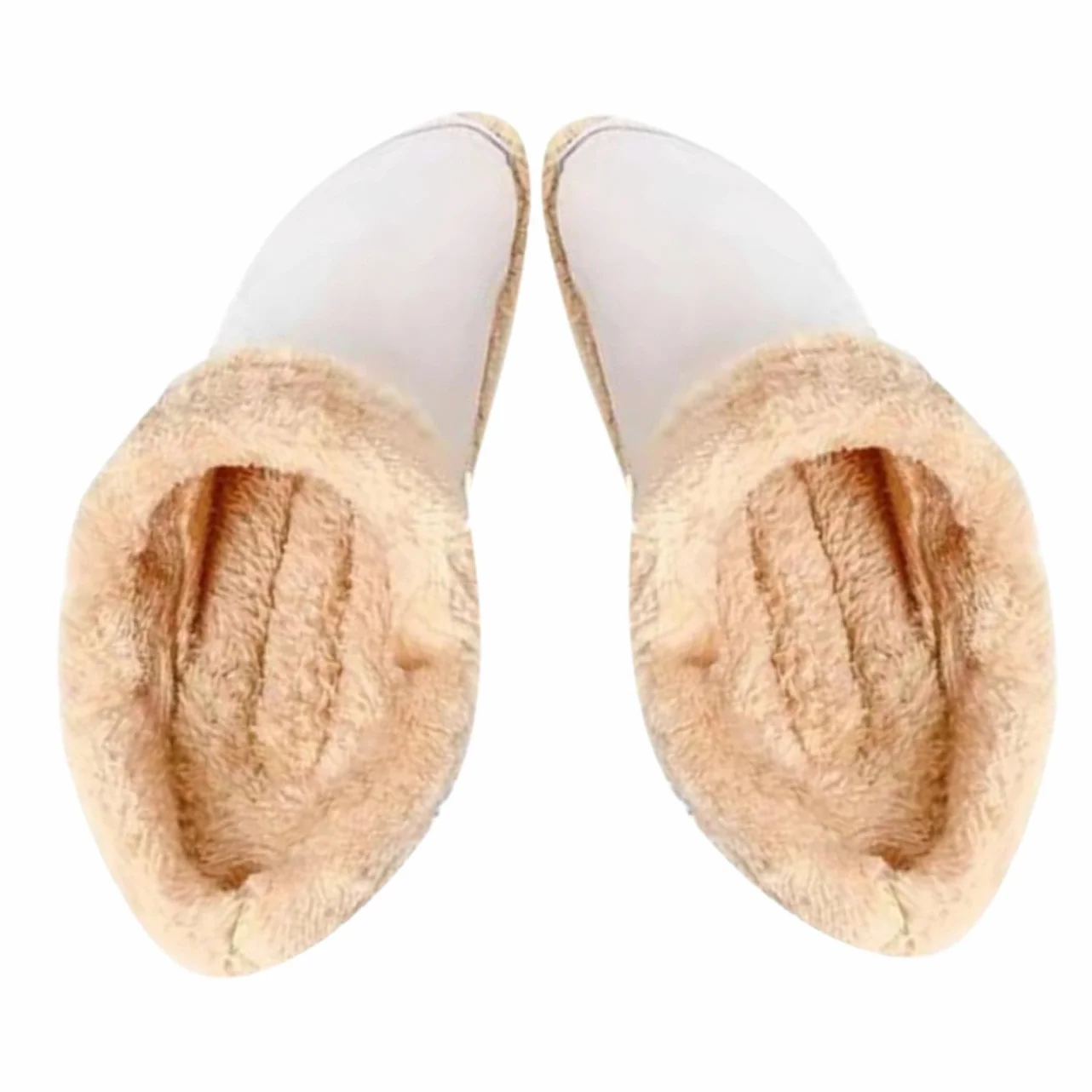 4pares Plantillas De Invierno Fluffy Inserciones Calientes y Desmontables Para Zuecos Aislantes y Cómodas Para Hombres y Mujeres Calzado De Invierno